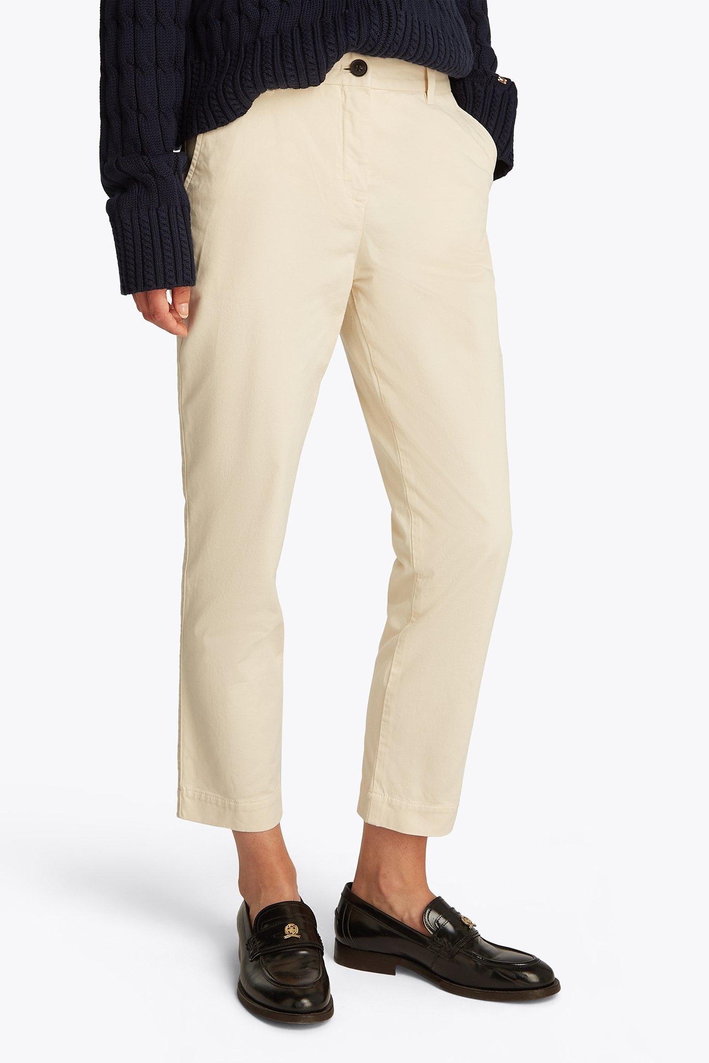 CO STRETCH GMD SLIM FIT CHINO PANT IVORY PETAL 1