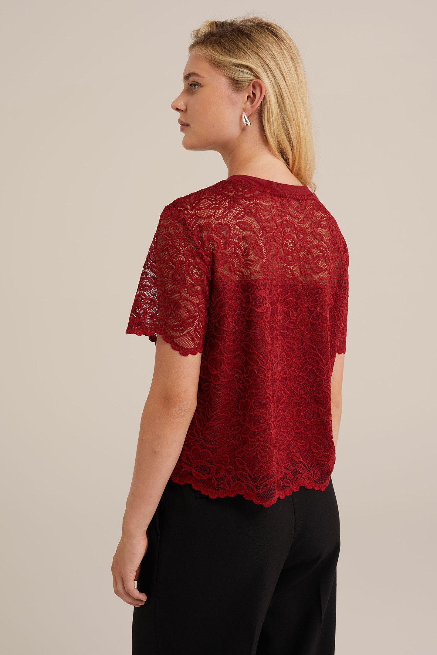 T-SHIRT BURGUNDY RED 2