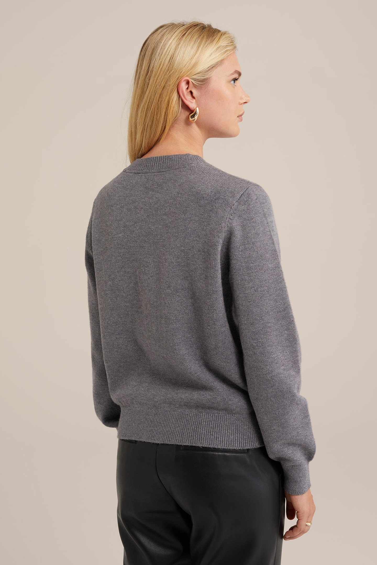 KNITTED PULLOVER GREY 2