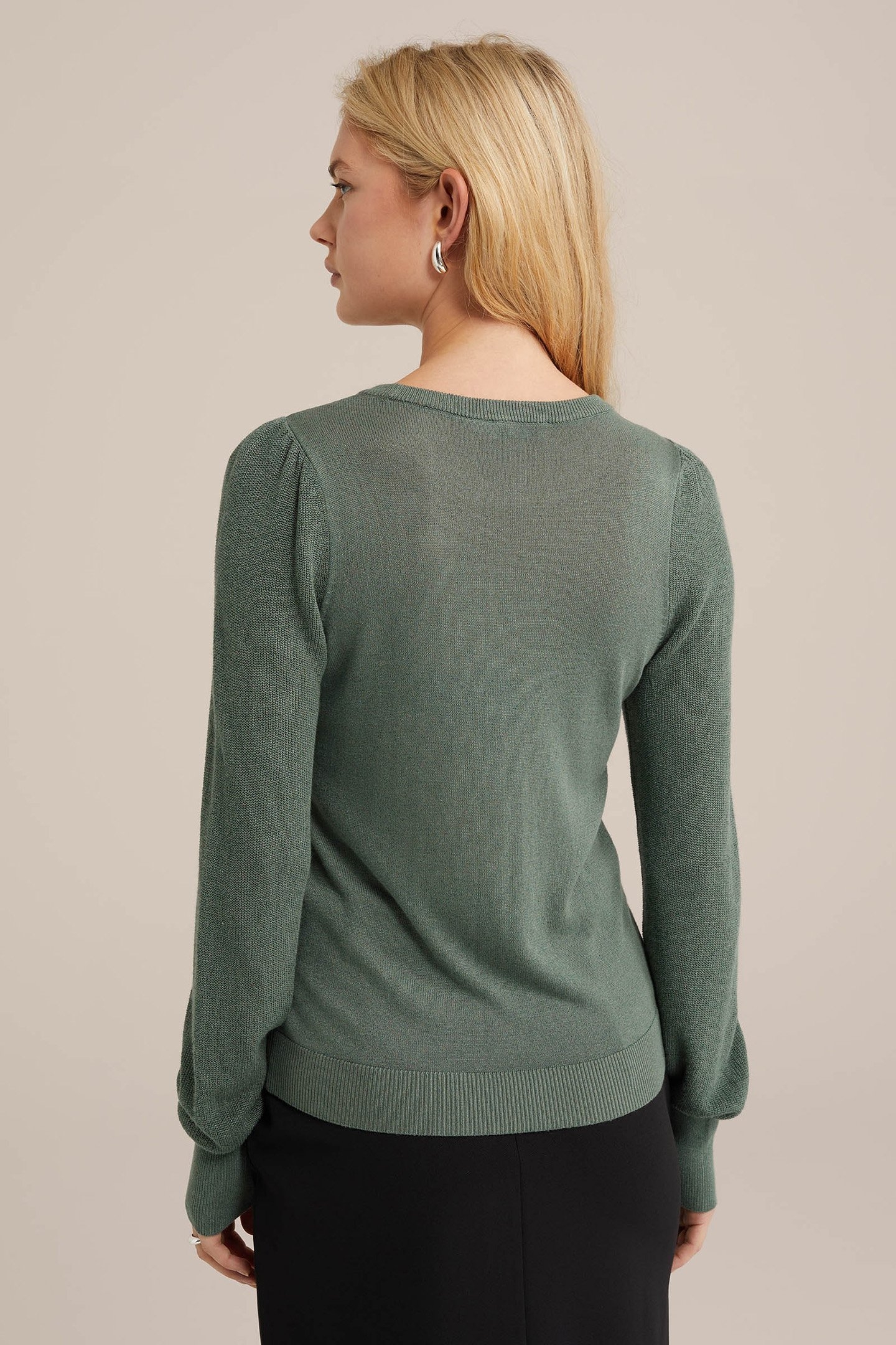 KNITTED PULLOVER GREEN 2
