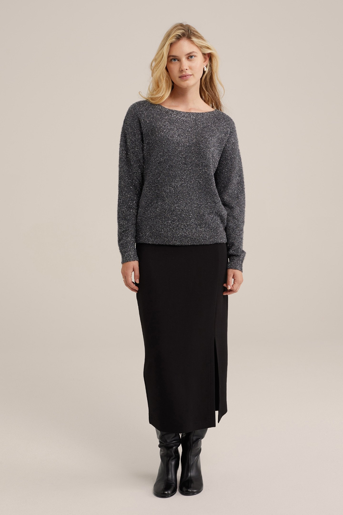 KNITTED PULLOVER SILVER 3