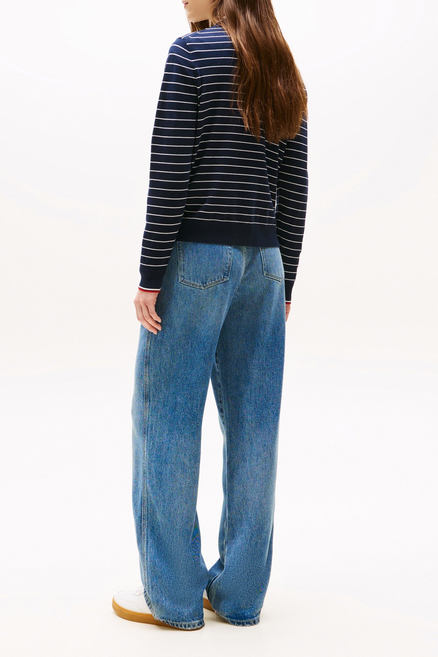 STANDARD FIT CARDIGAN WOMEN MARINE NAVY 3