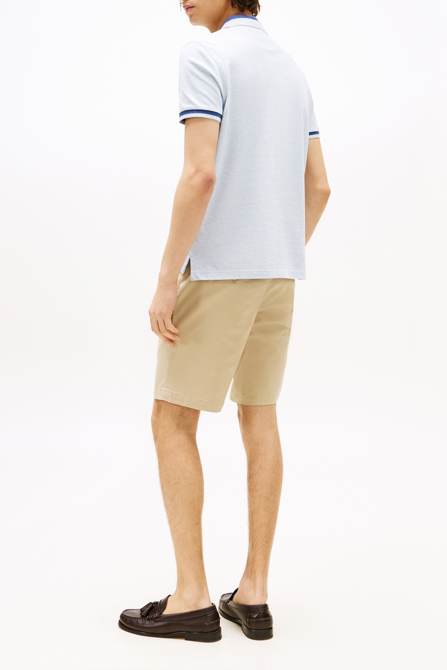 CONTRAST COLLAR BLOCK REGULAR FIT CASUAL SHIRT BLUE 3