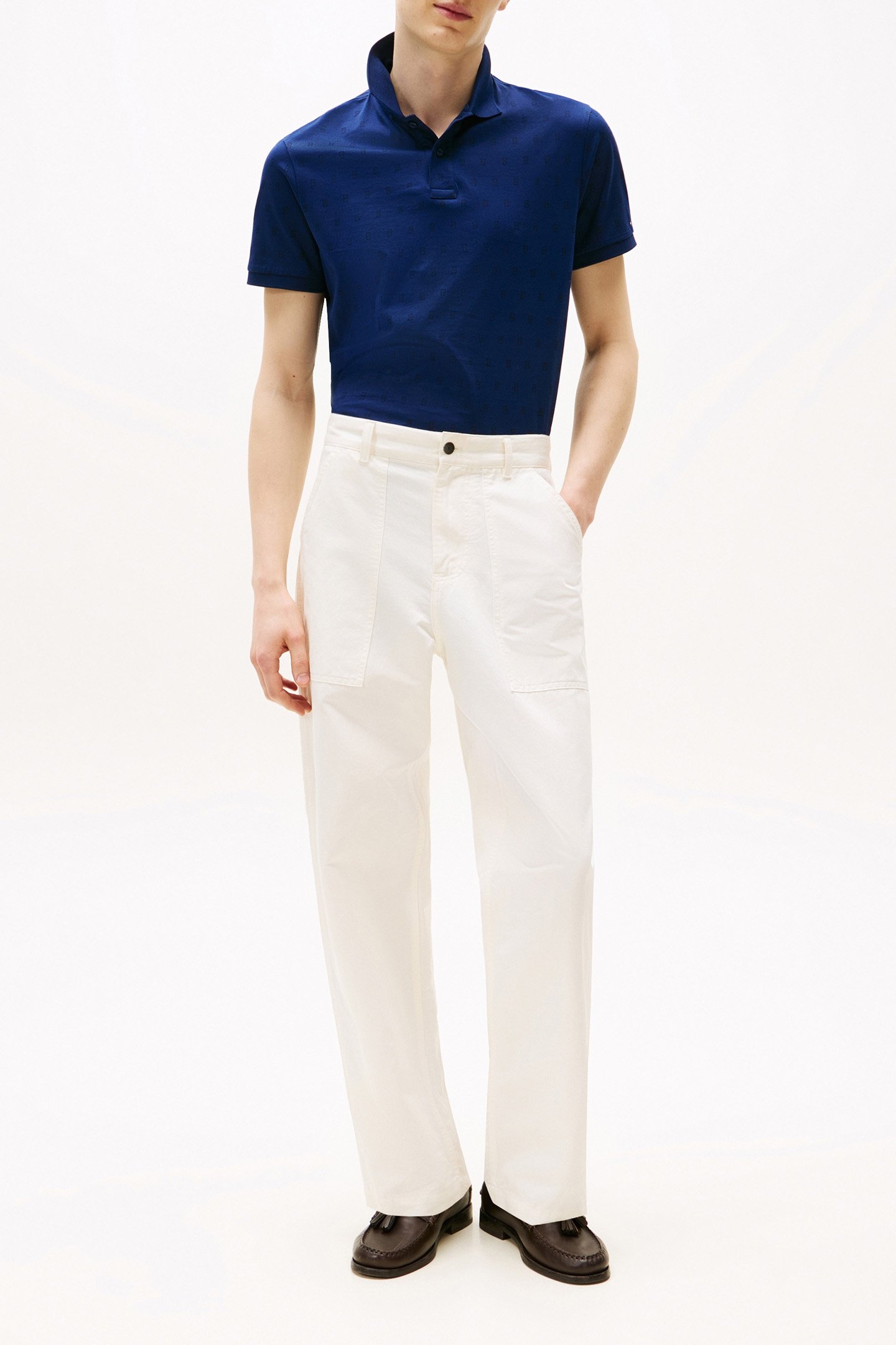 AOP INTERLOCK REG POLO PREPPY NAVY/TWO TONE DARKER 2