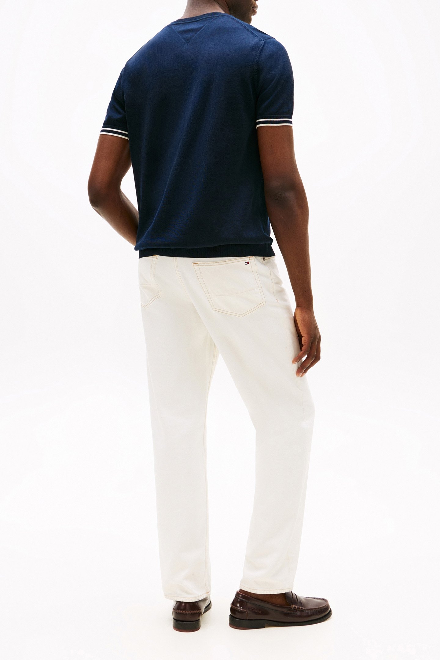 DC TIPPING STRIPE T-SHIRT DESERT SKY/IVORY PETAL 3