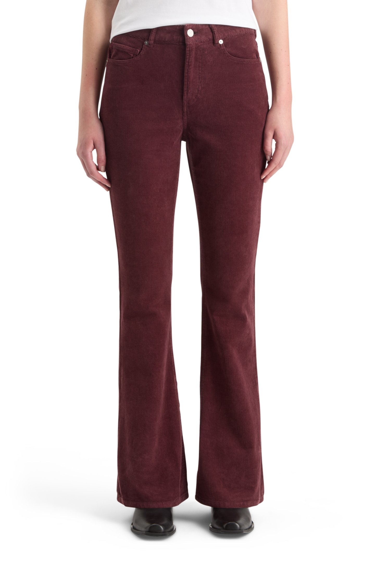 THE CHARM CLASSIC FLARED JEANS IN COLOURED STRETCH CORDUROY 1