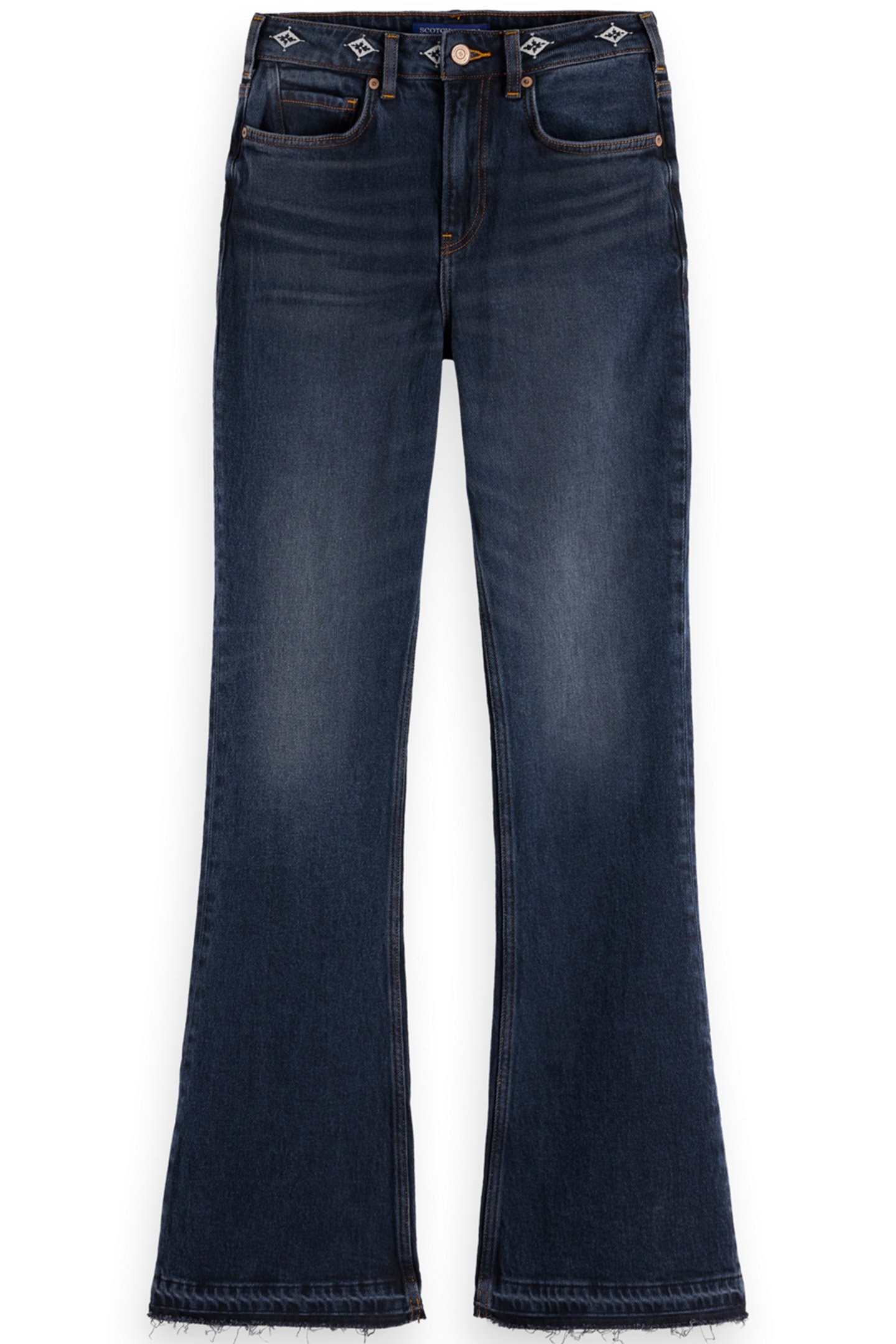 THE CHARM FLARED JEANS WITH EMBROIDERY DETAILS — ROAD TRIP 4