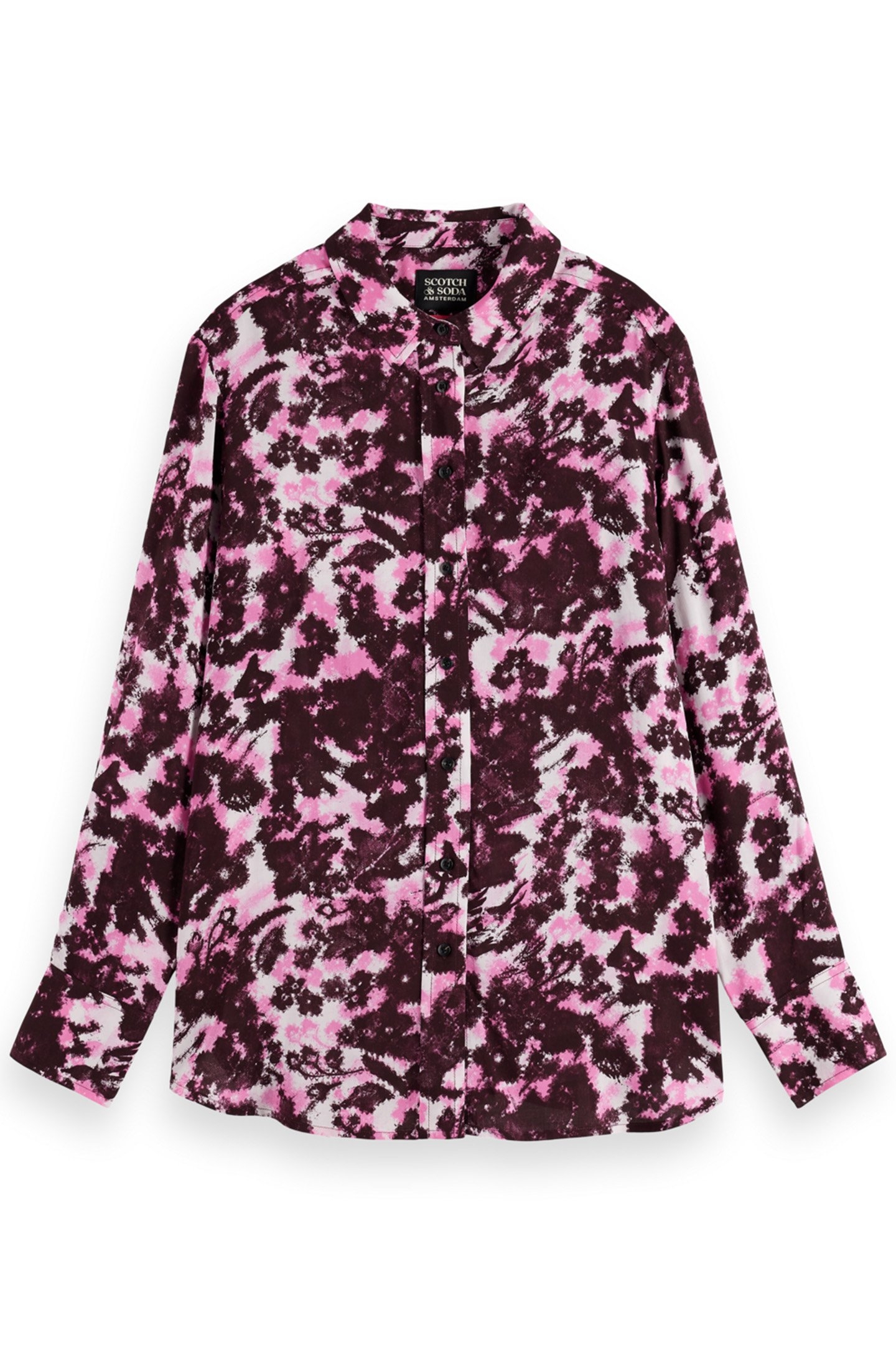 VISCOSE PRINTED RELAXED FIT SHIRT WINTER FLORAL 1