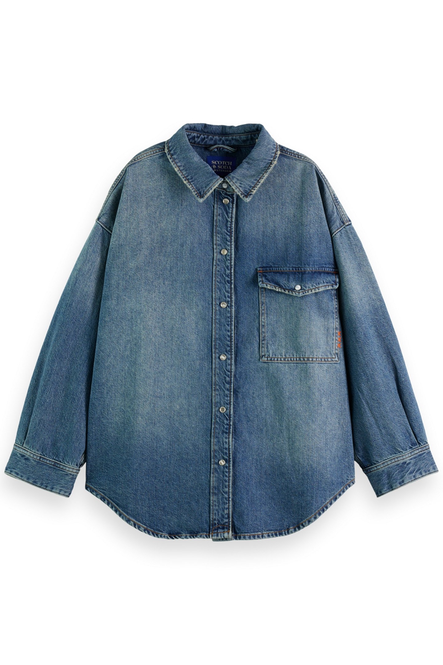 VINTAGE WASHED DENIM OVERSHIRT — FRISCO NIGHTS 4