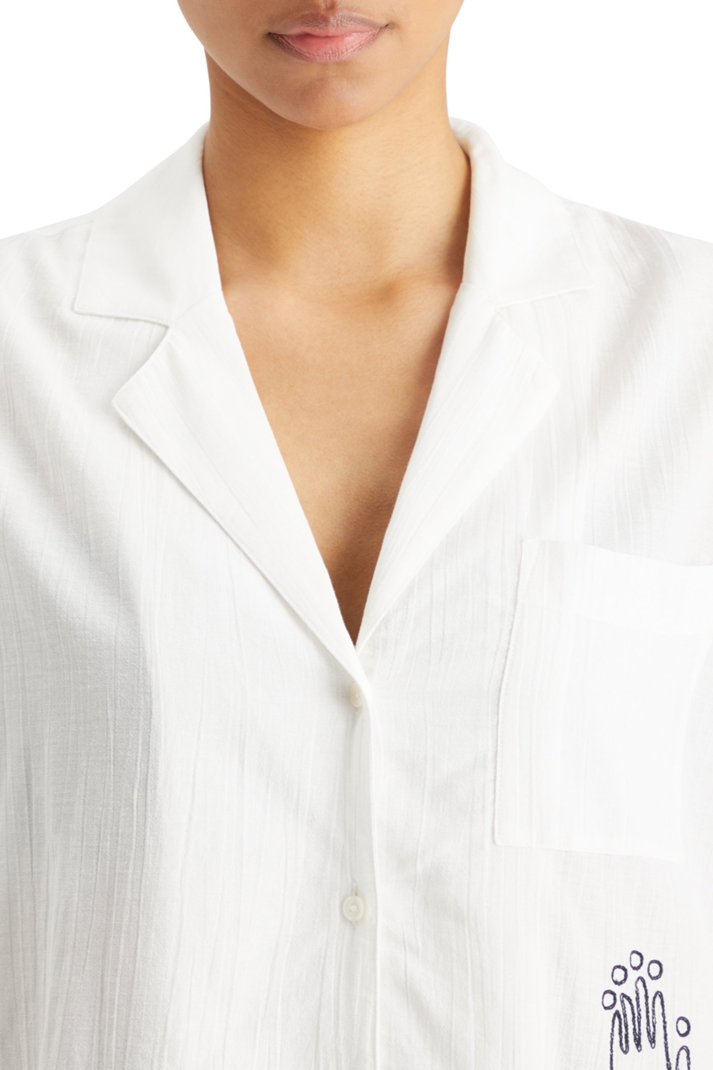 SS SHIRT WITH EMBROIDERY WHITE 7