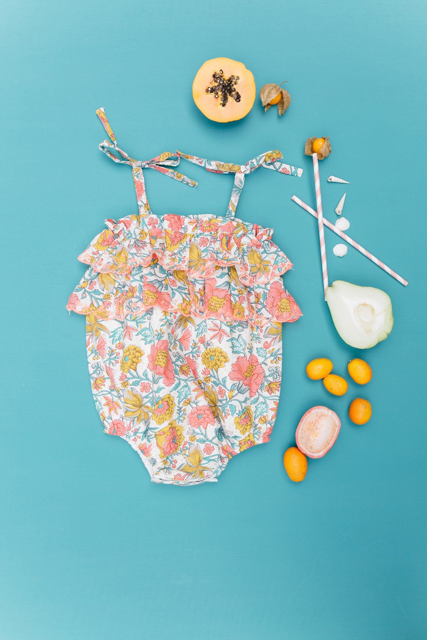 ROMPERS MATANZAS MULTI FLOWERS 3