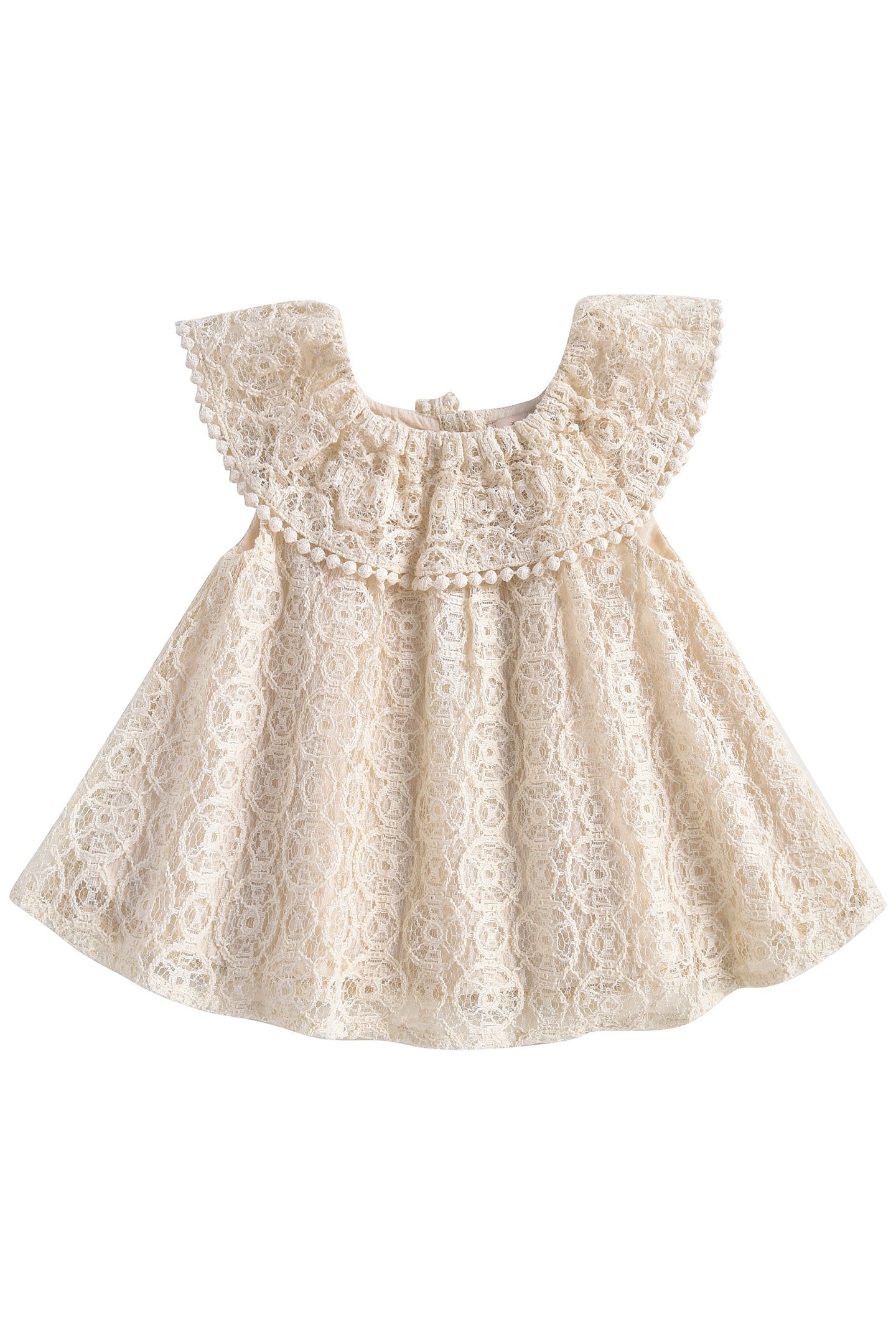DRESS JONUTA CREAM SPARKLE LACE 1