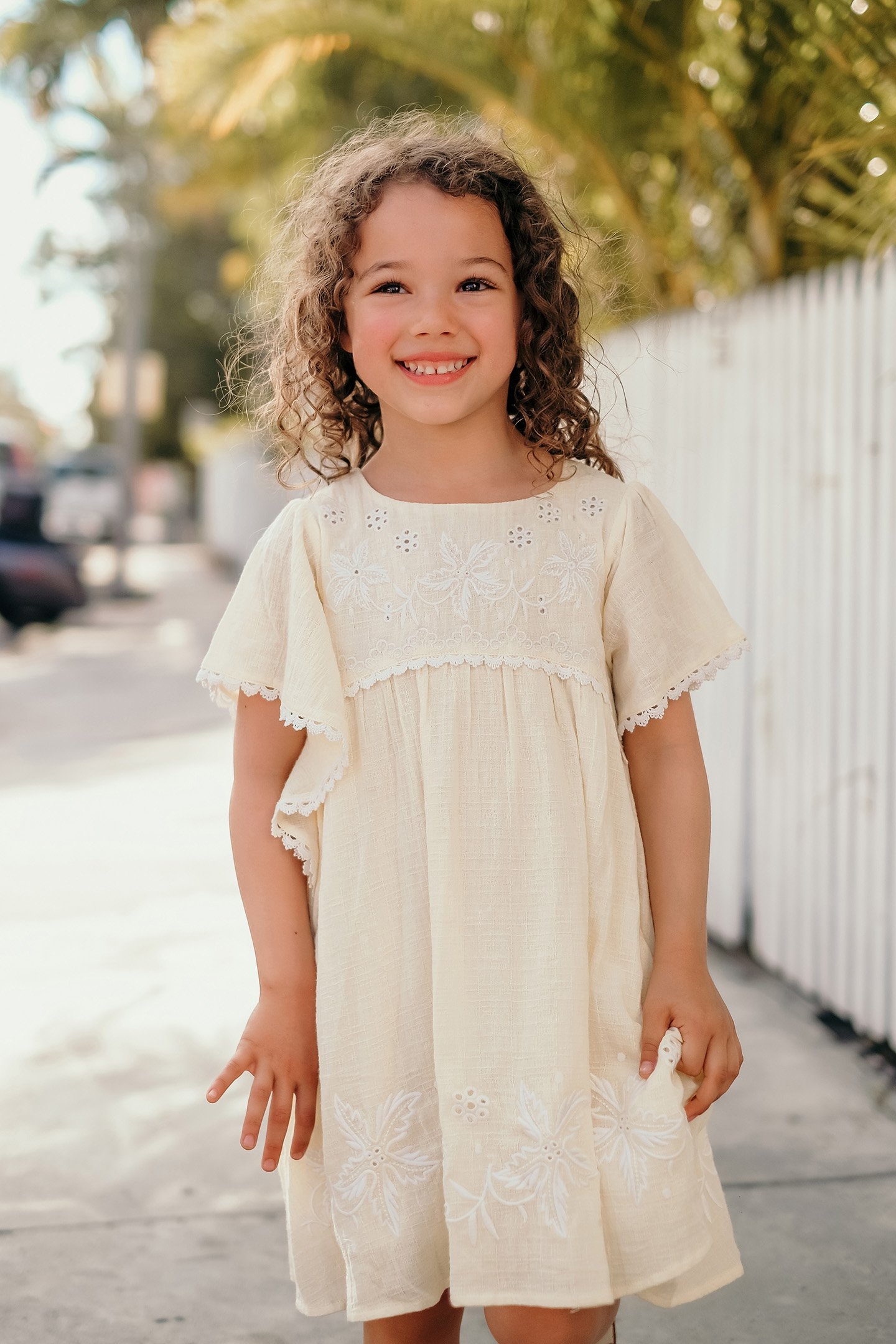 DRESS ESCA FRENCH VANILLA 1