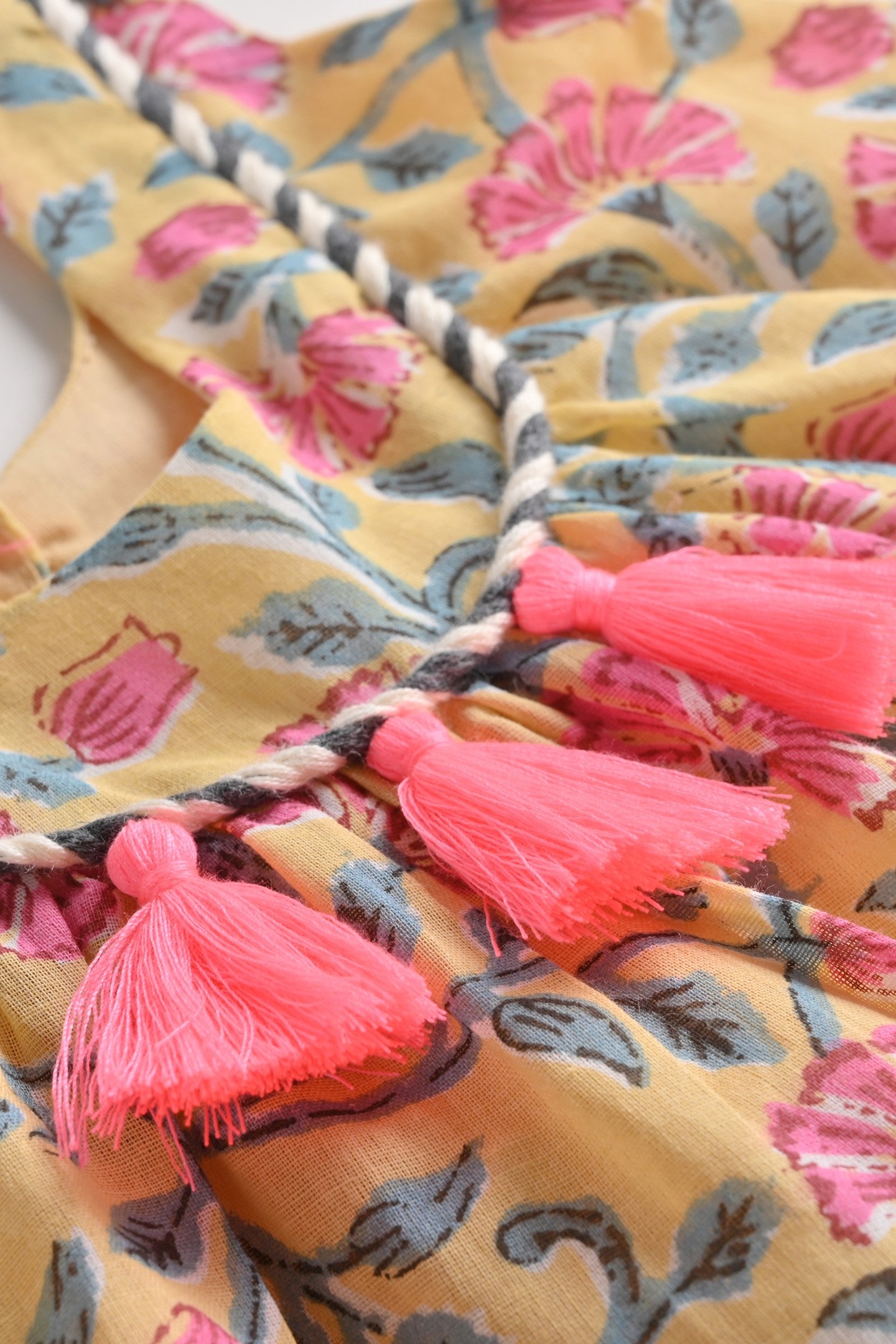 DRESS CALKINI LEMON FLOWERS 6