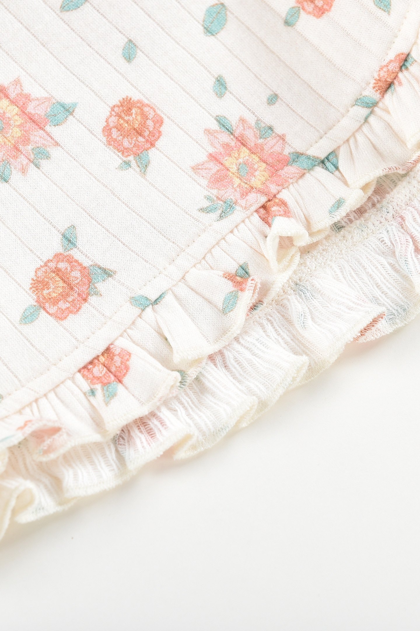 SHORTS ANCHI OFF-WHITE FLOWERS 6