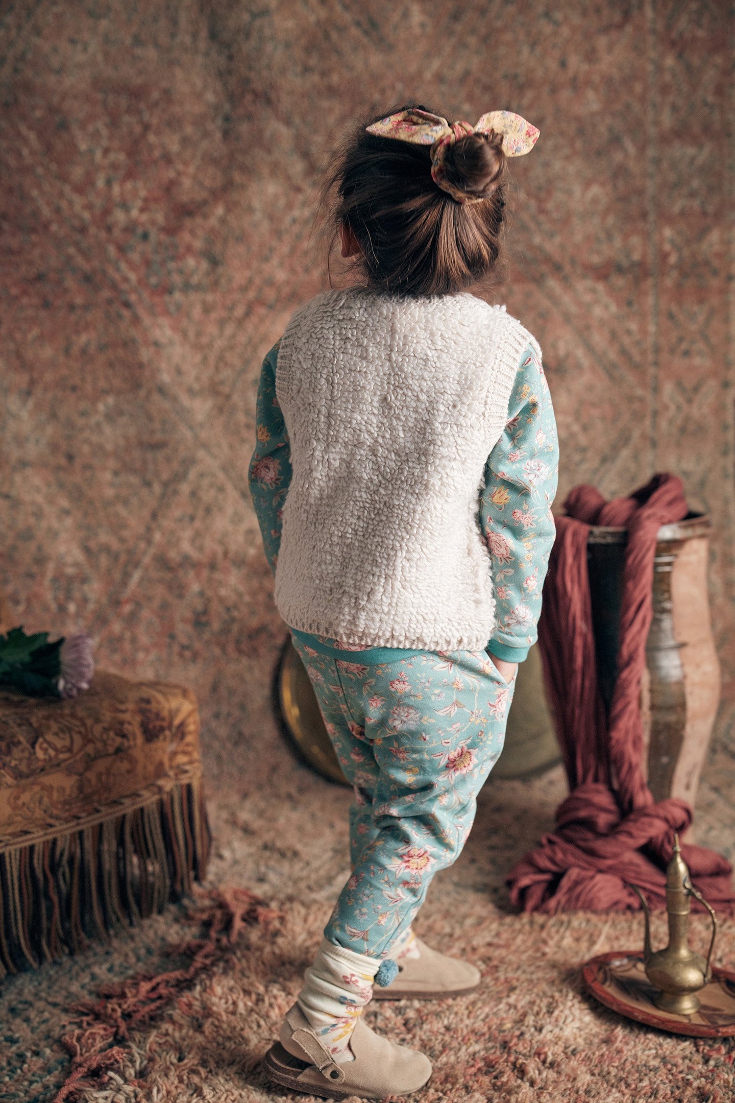 SWEATPANTS MANUELLA BLUE ROSA DAMASCENA 2