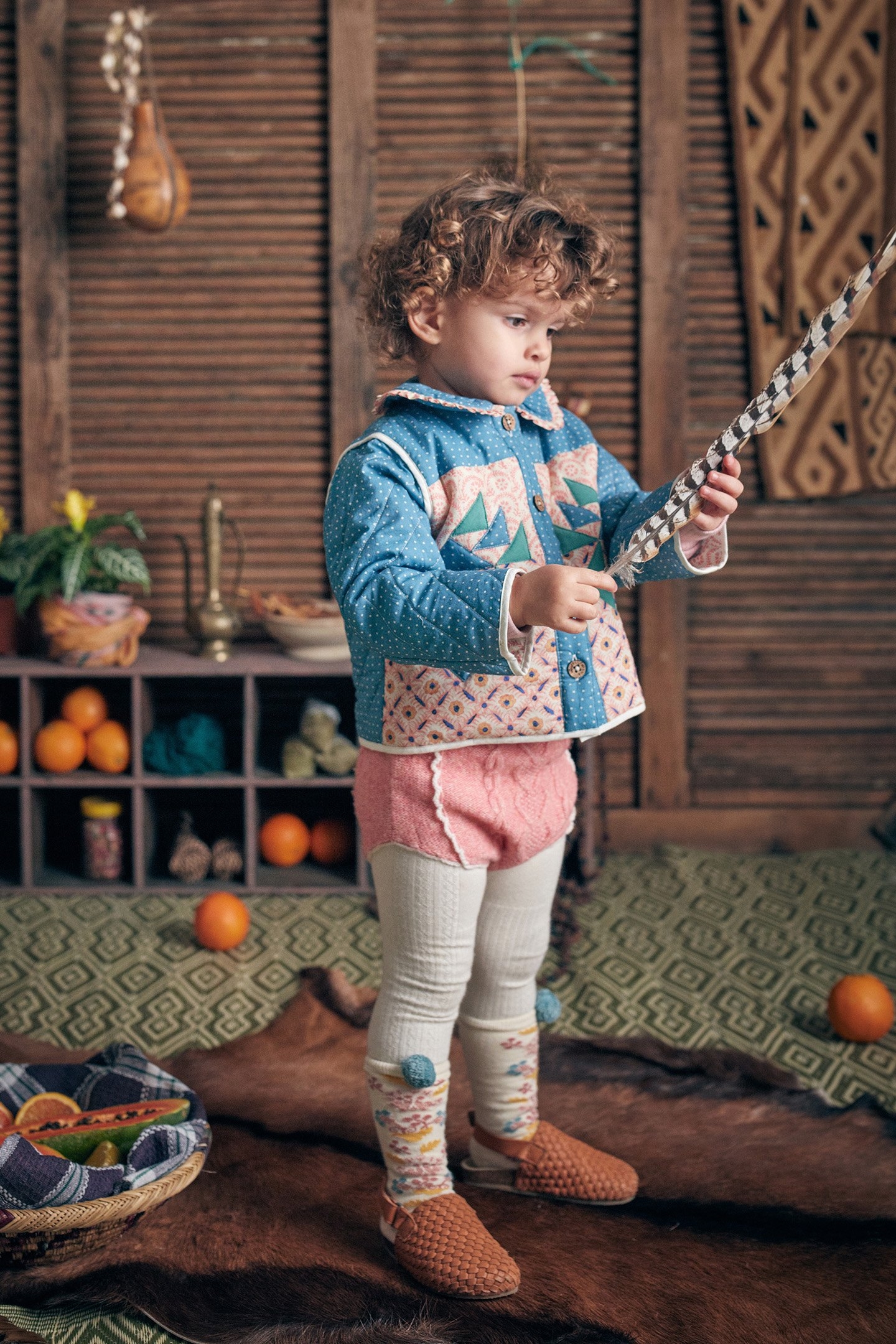 JACKET NIAGARA STONE BLUE PATCHWORK 1