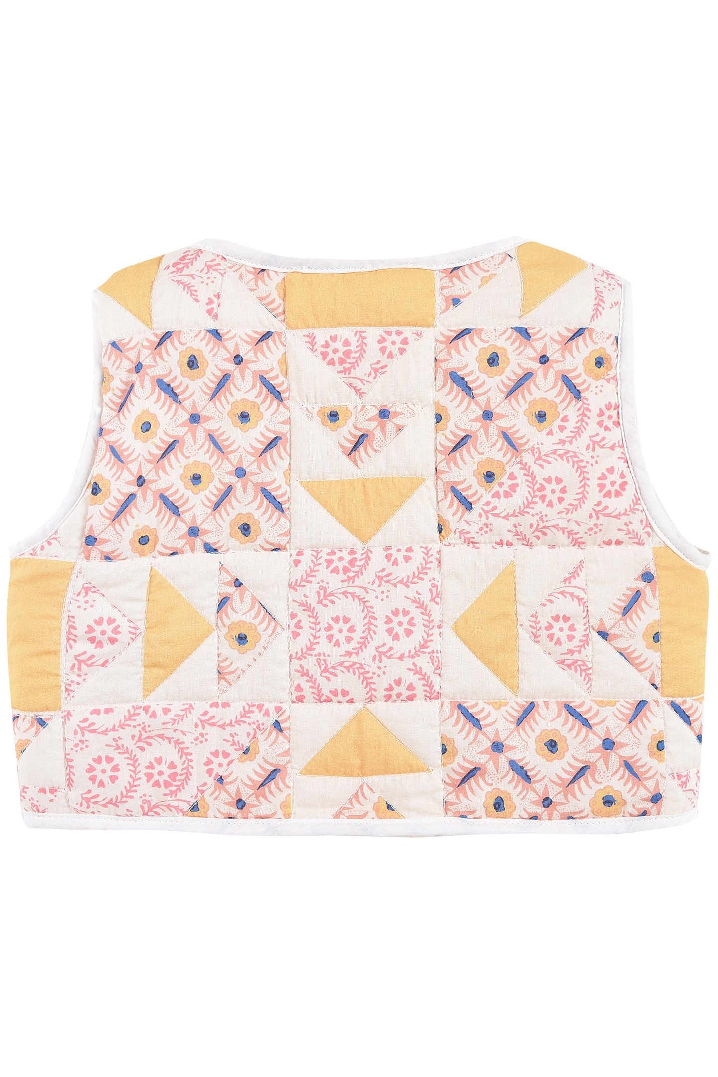 VEST FARAH CREAM PATCHWORK 2