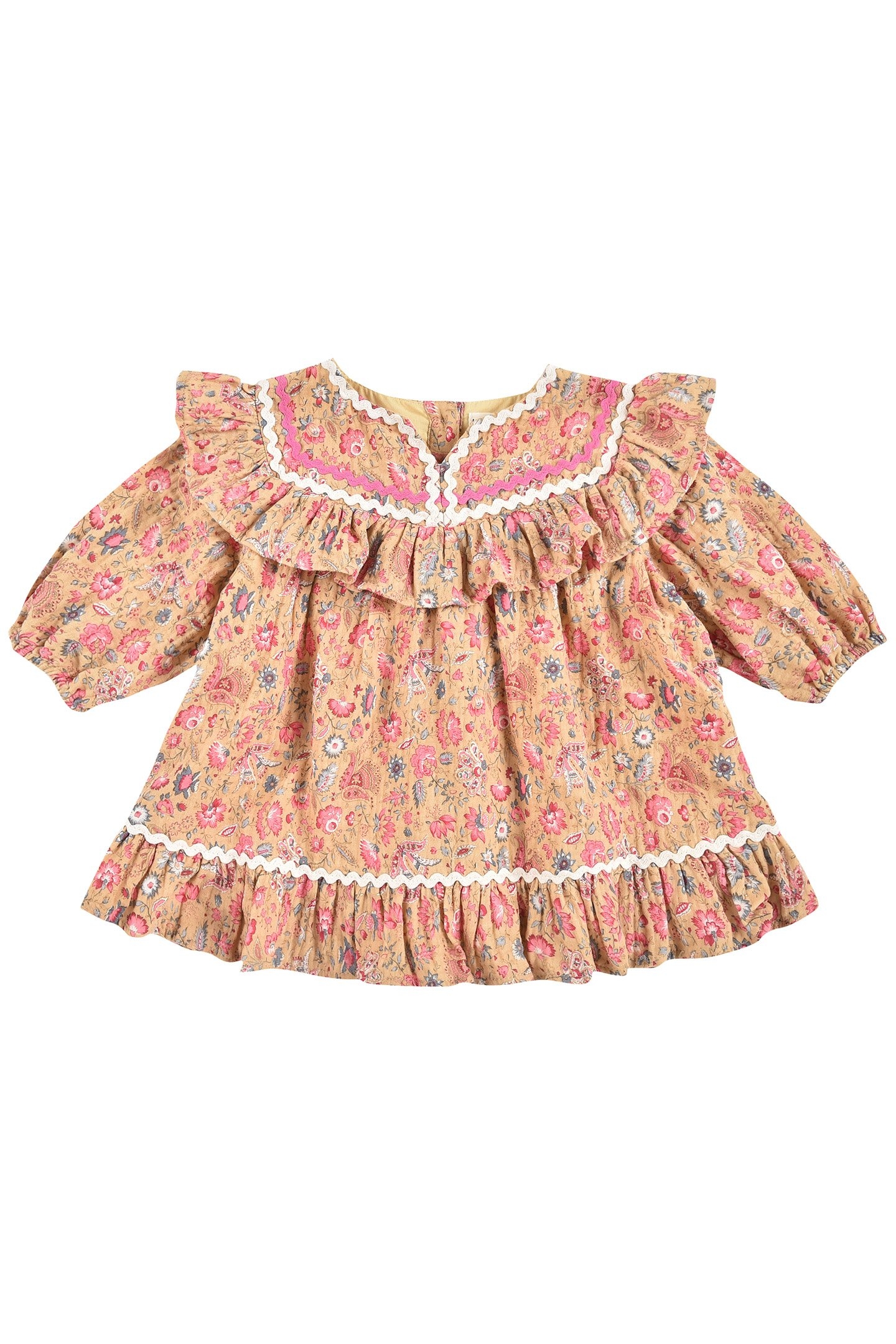 DRESS JILANA SAFFRON FLOWER FIELD 1