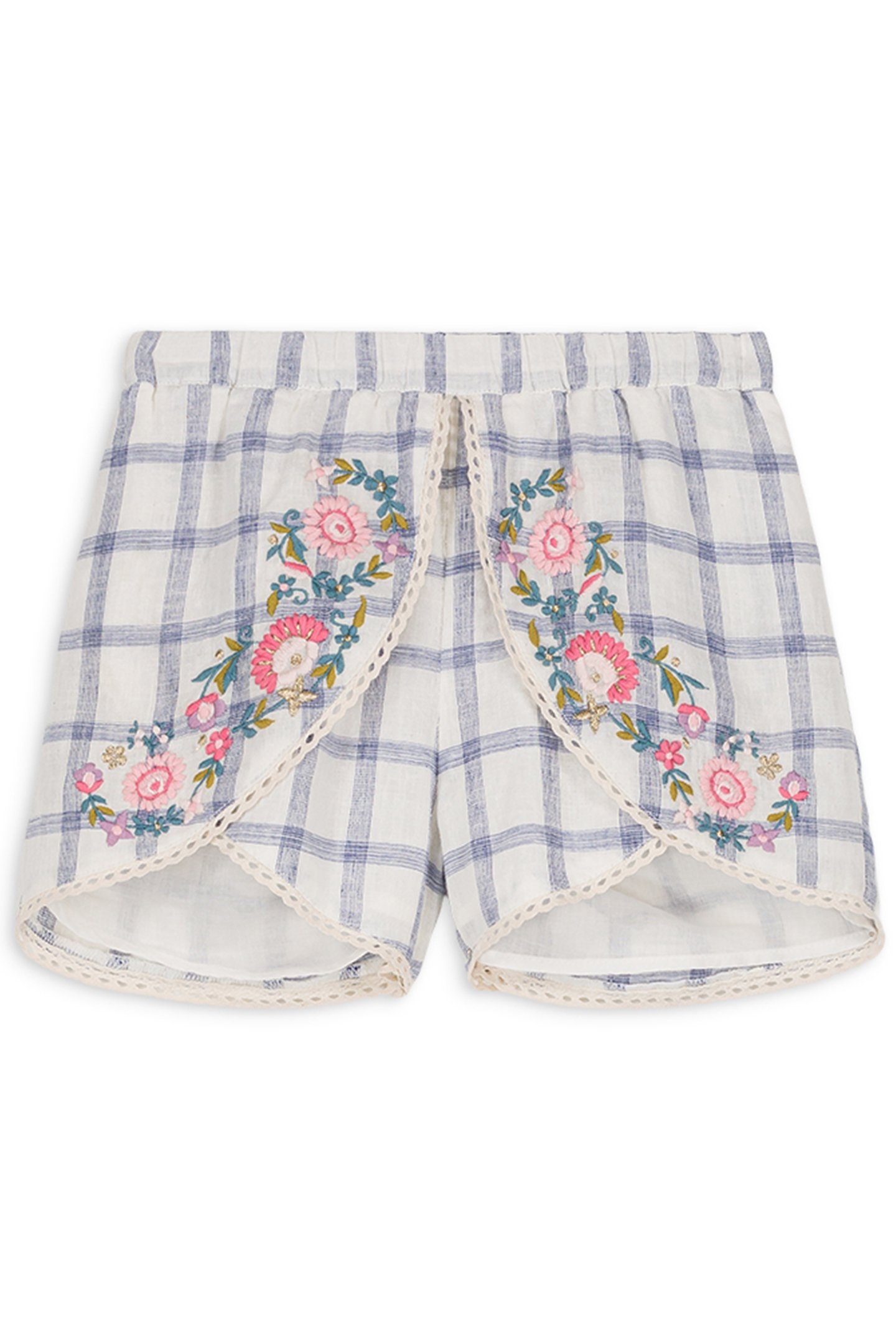 SHORTS ASYA BLUE RIVER CHECKS 2