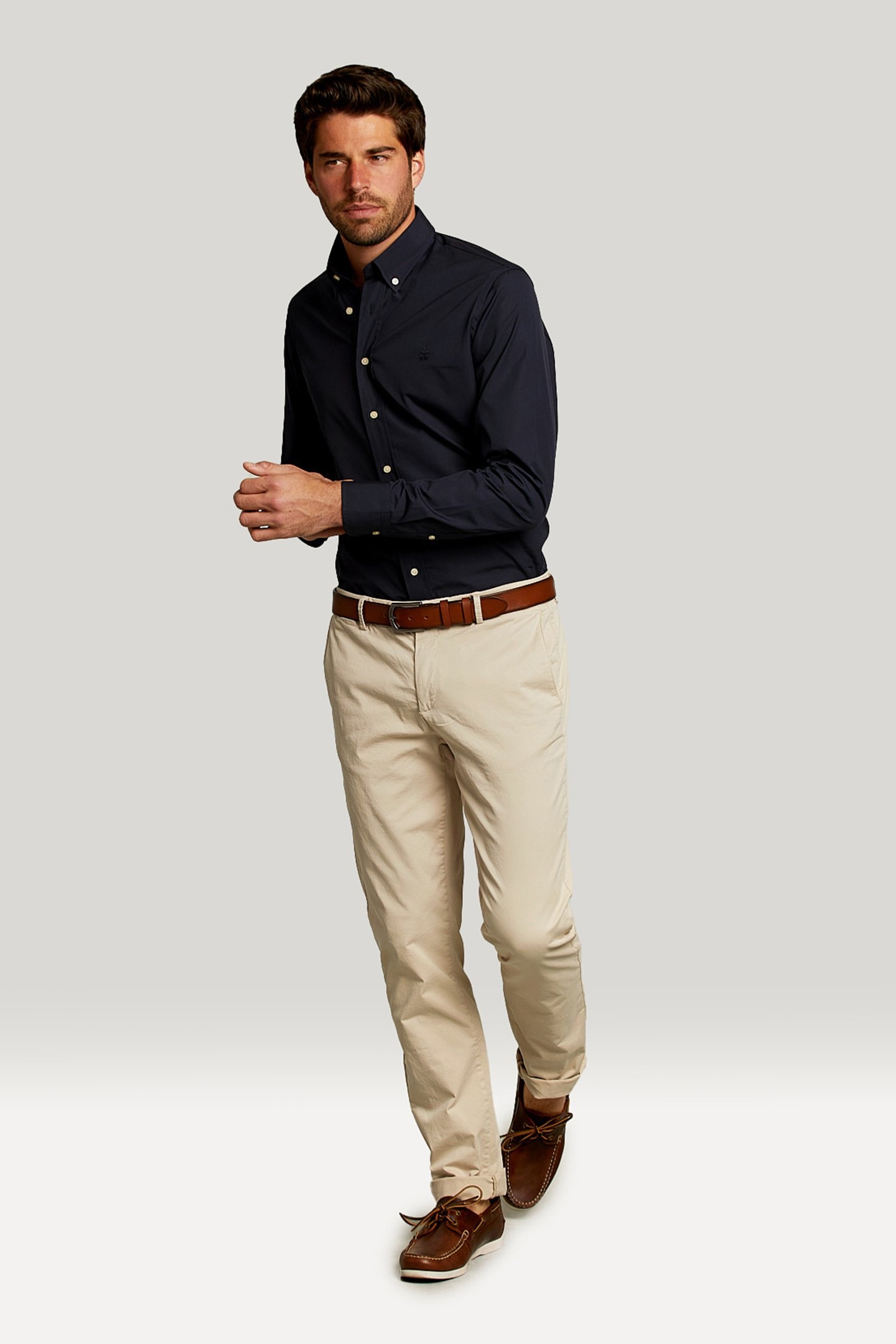 BLUE CUSTOM FIT UNI SHIRT 3