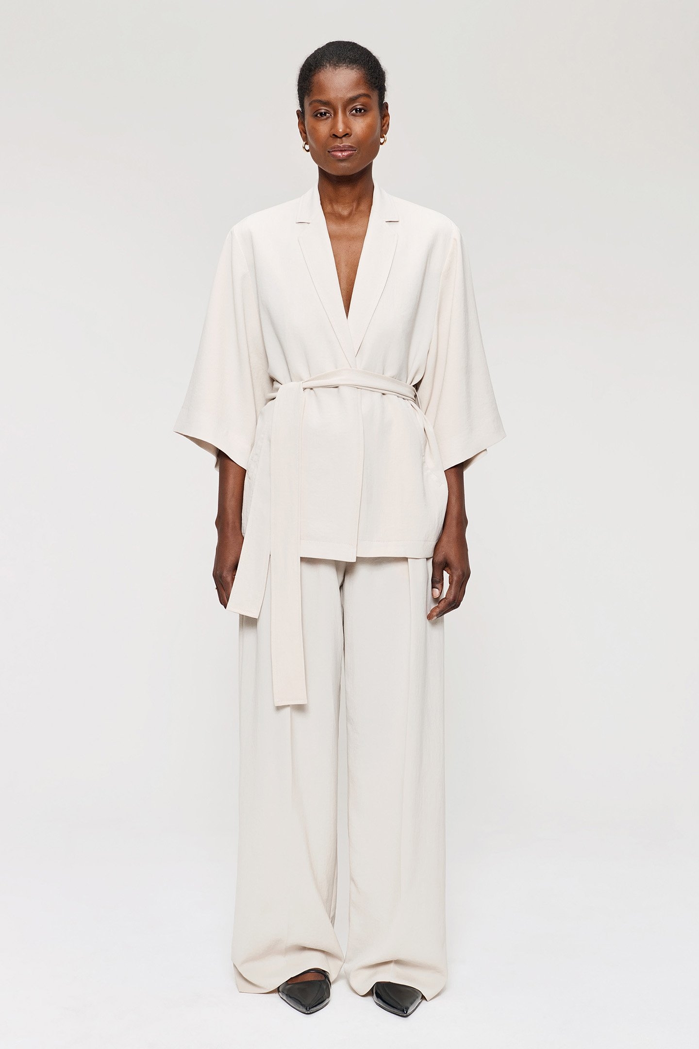 JAP CREPE KIMONO JACKET CHALK 1