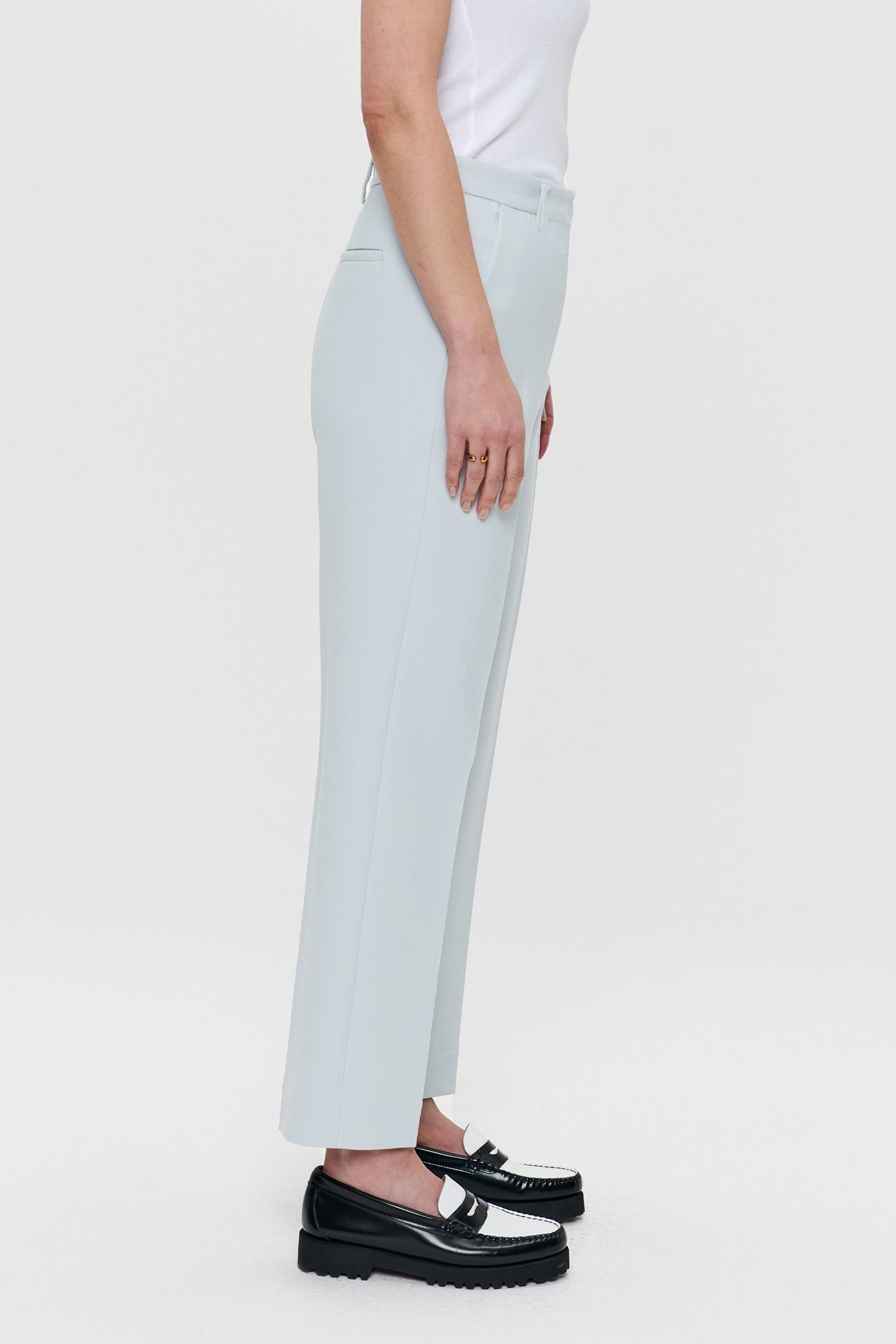 CROPPED CLASSIC PANTS BLUE FOG 6
