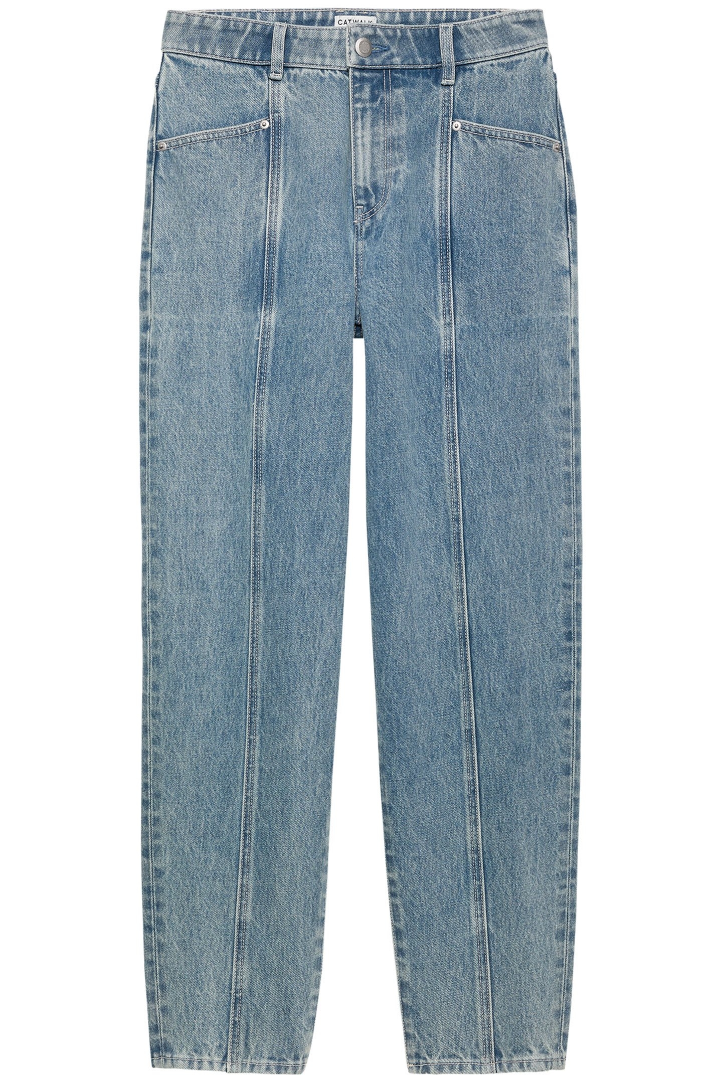 BARREL FIT JEANS WITH TOPSTITCH COUNTRY BLUE 4