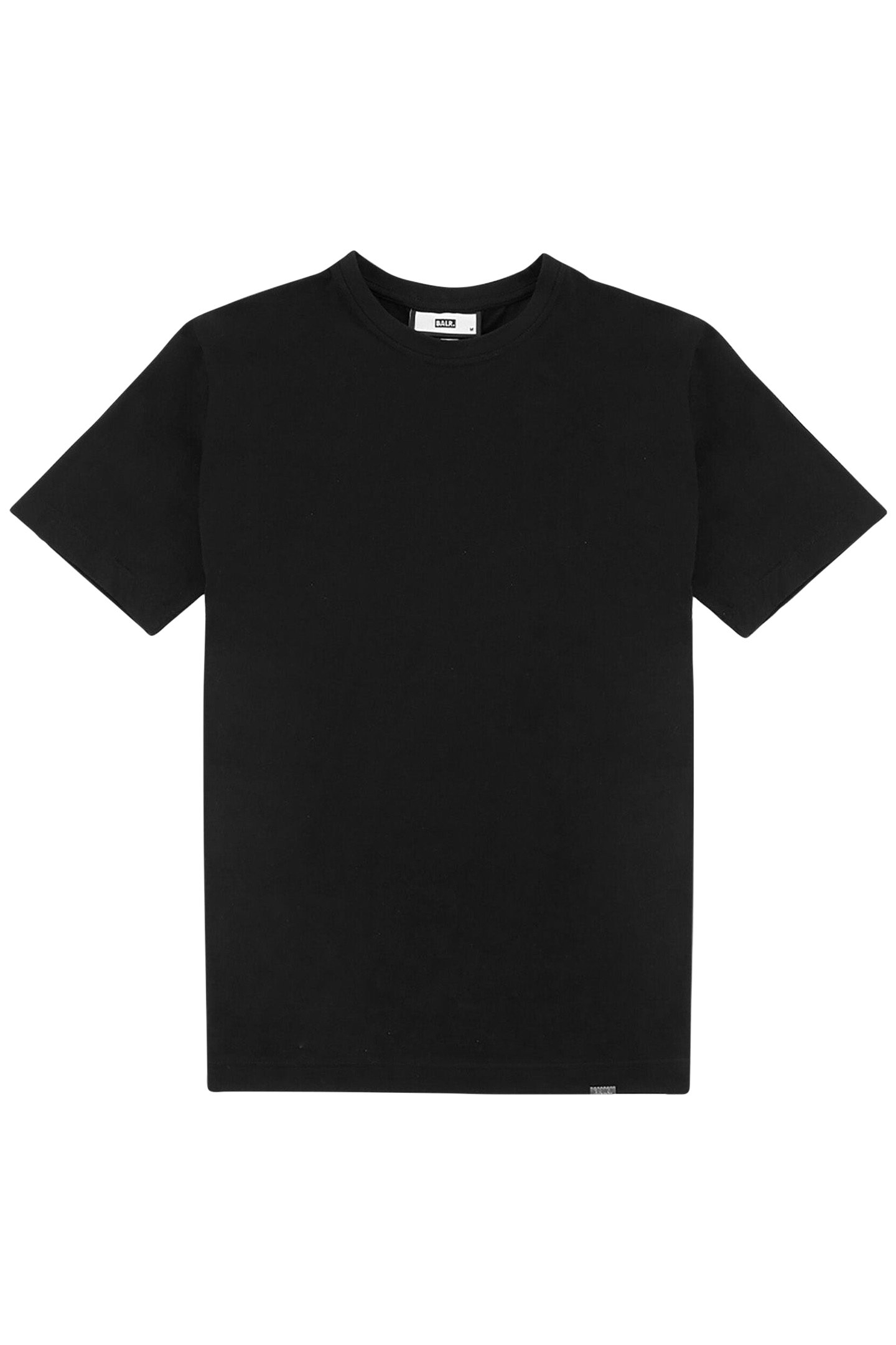 BALR. CLASSIC METAL CLIP STRAIGHT FIT T-SHIRT JET BLACK 3