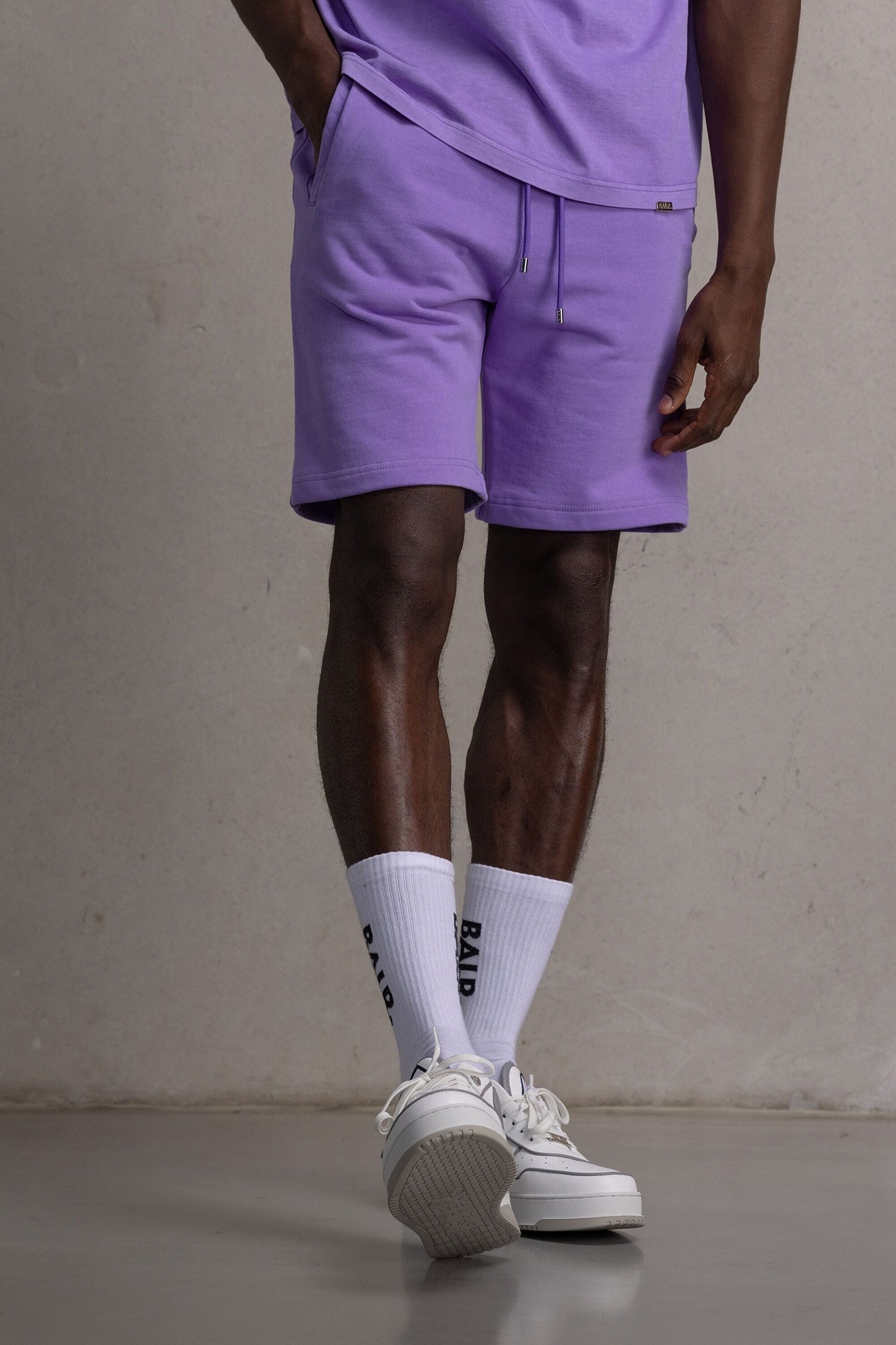 TONY REGULAR BLANKS SWEAT SHORTS PAISLEY PURPLE WASHED 1