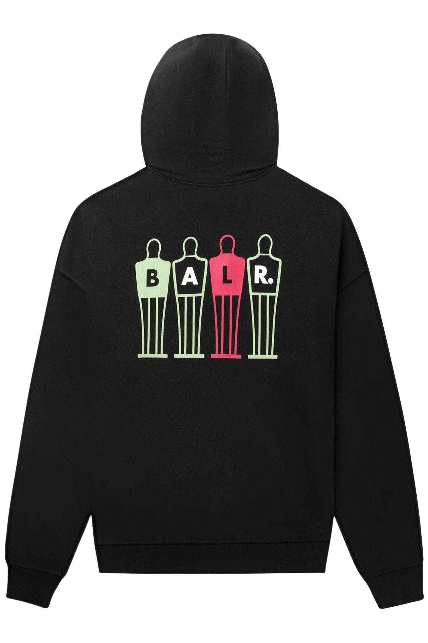 THE WALL BOX FIT HOODIE JET BLACK 5