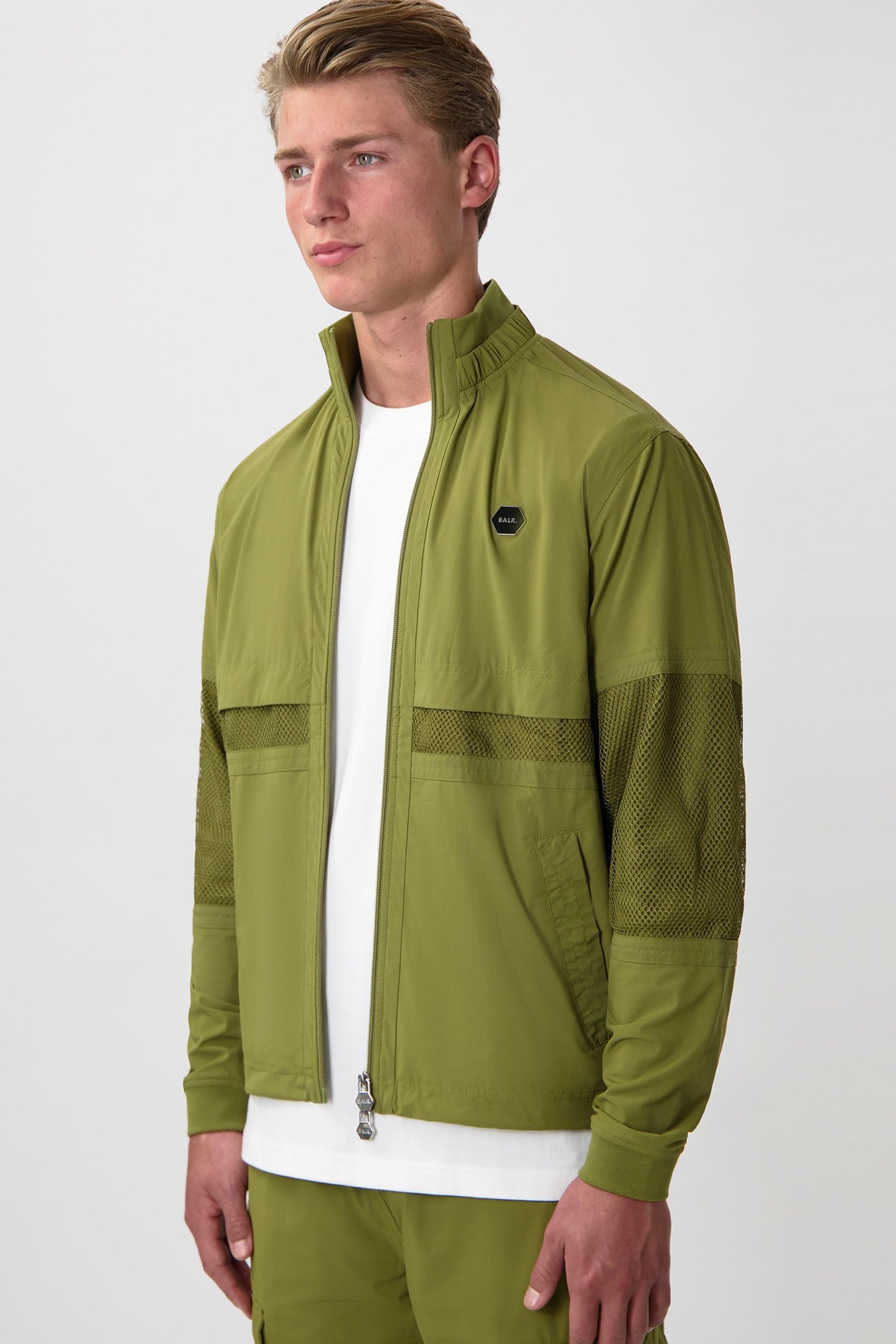 HEXLINE REGULAR FIT TRACK JACKET SPHAGNUM 1