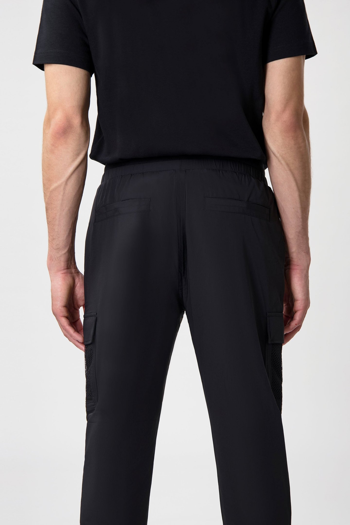 HEXLINE REGULAR FIT TRACK PANTS JET BLACK 5