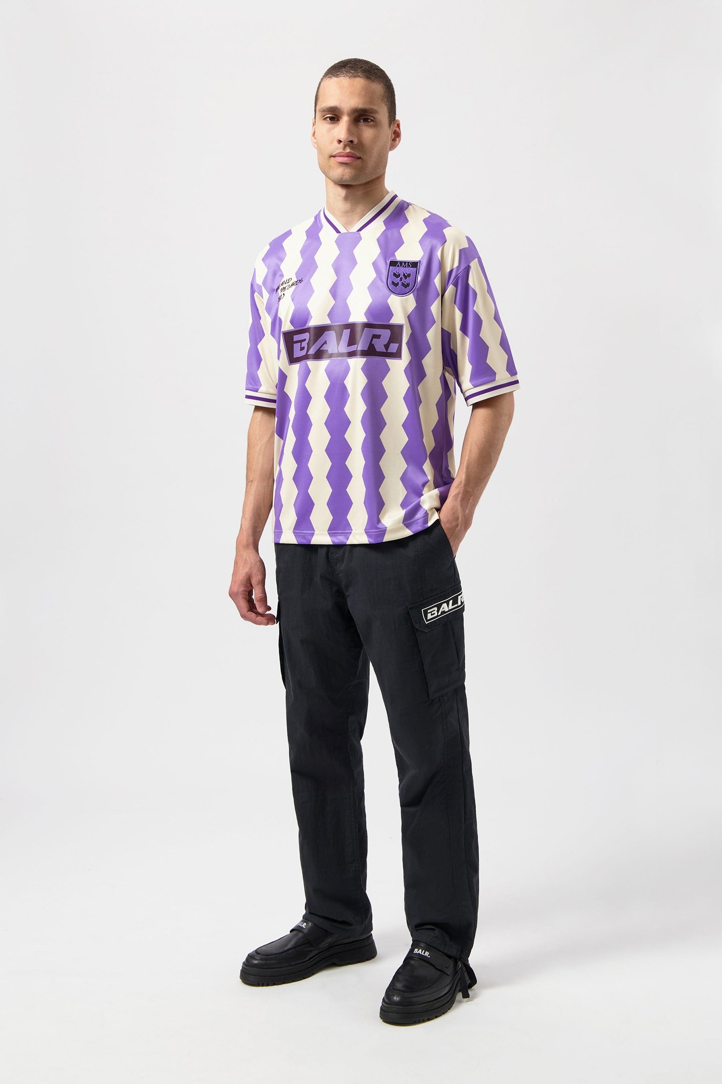 THE CLUB BOX FIT JERSEY WHITE SWAN/PAISLEY PURPLE 6