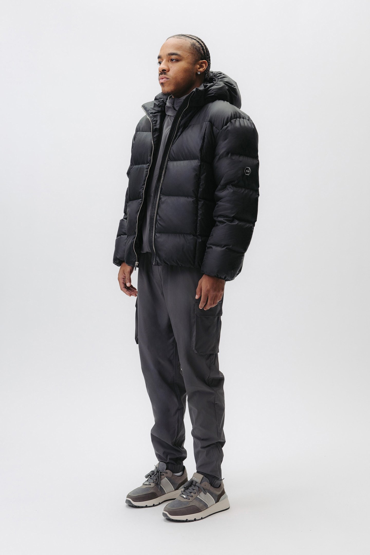 DENNIS PUFFER JACKET JET BLACK 5