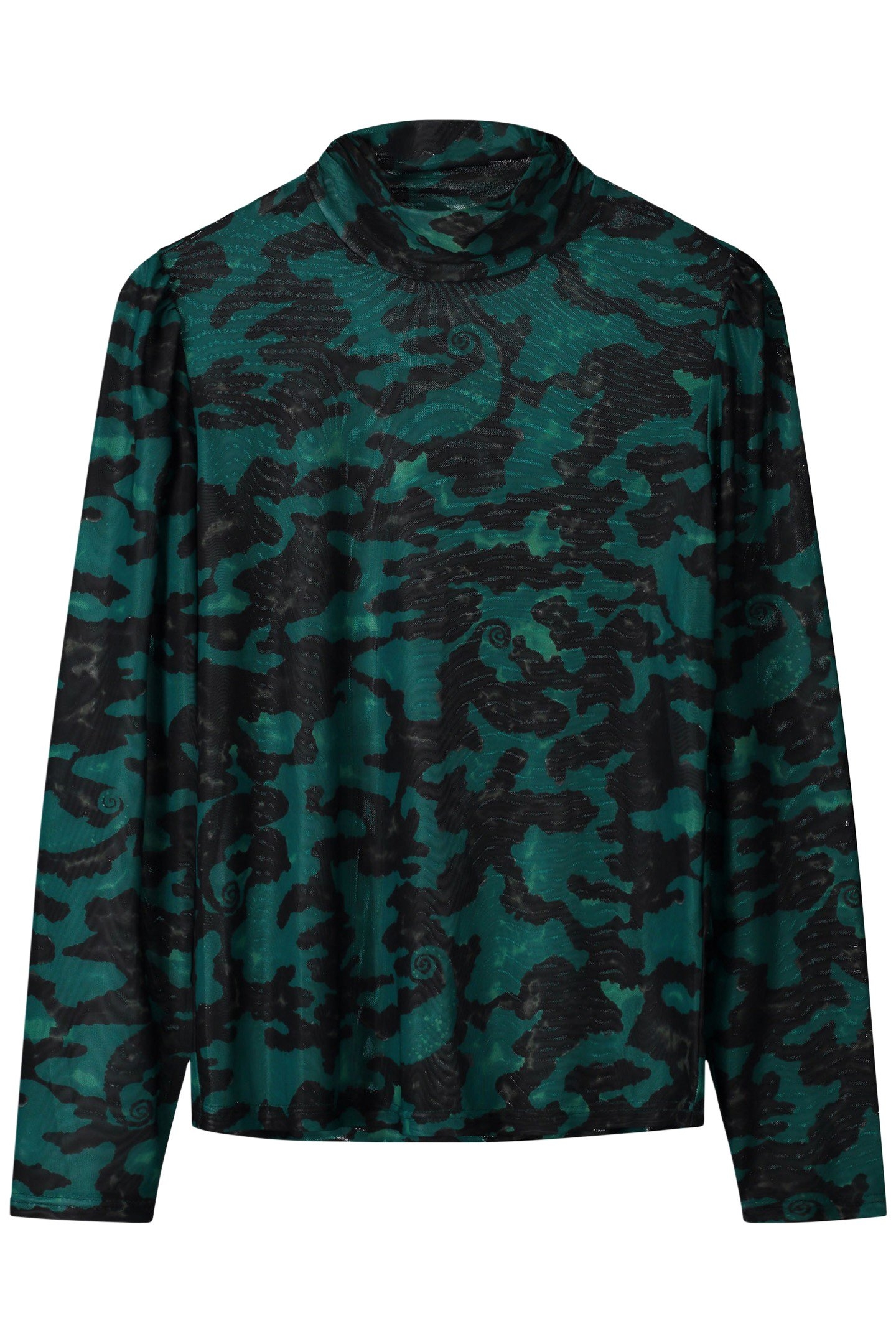 TURTLENECK - CAMO TEAL GREEN 4