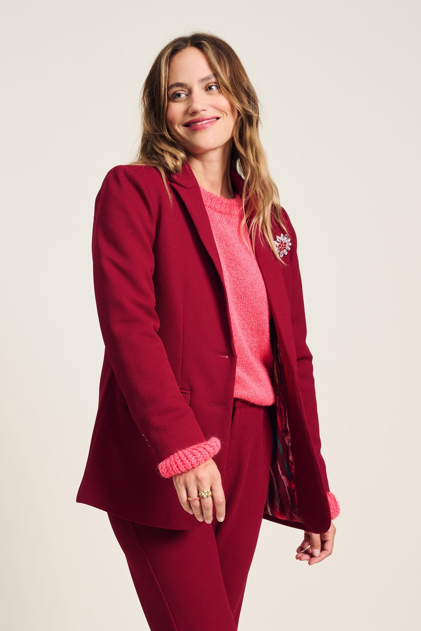 BLAZER - BURGUNDY RED 6