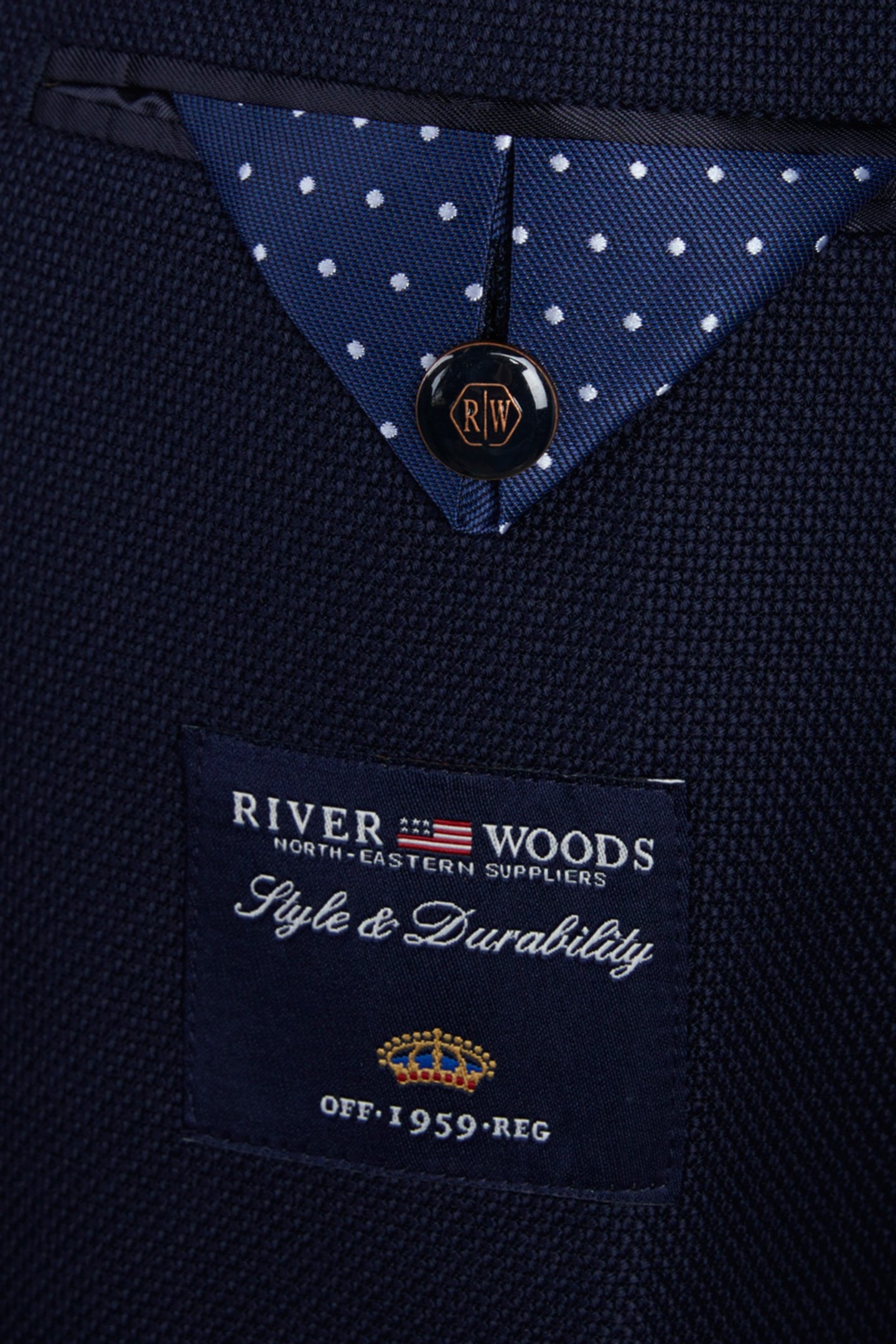 2 BTN ROUND PKT BLAZER BLUE 4