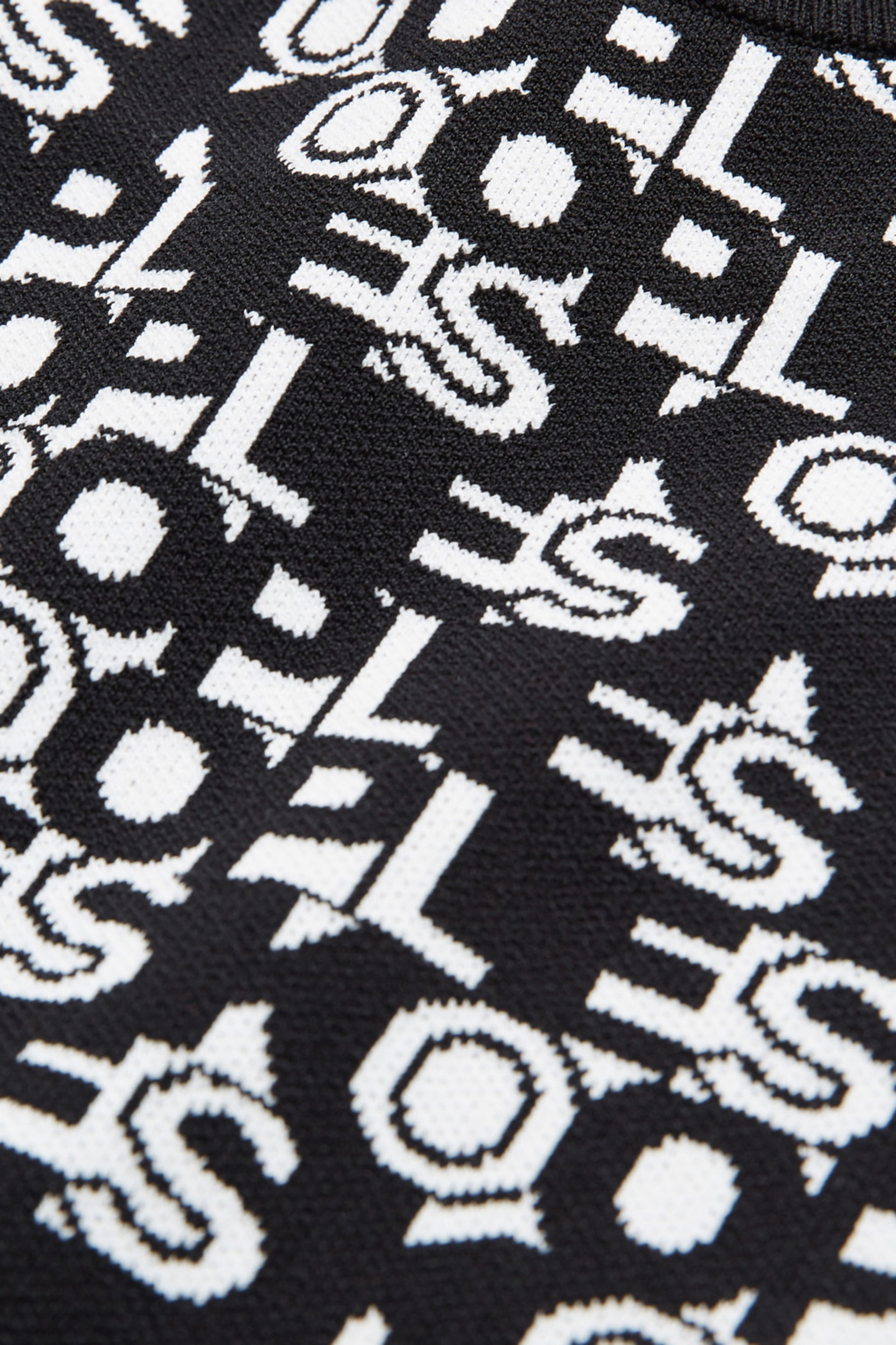 TOP COURT EN JACQUARD ALL OVER LOGO BLACK WHITE 7
