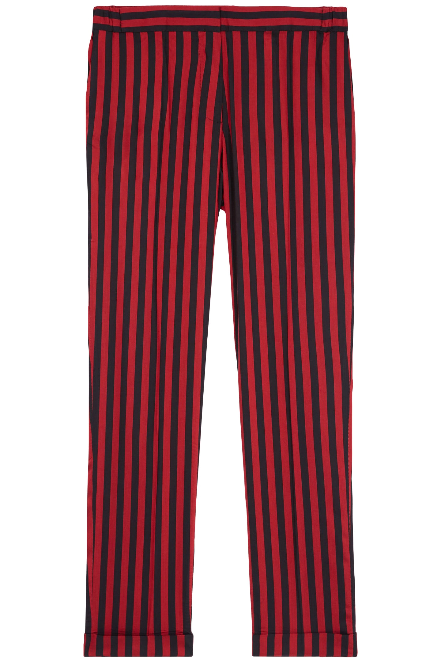 STRAIGHT FLOWING PANTS ROUGE NOIR 3