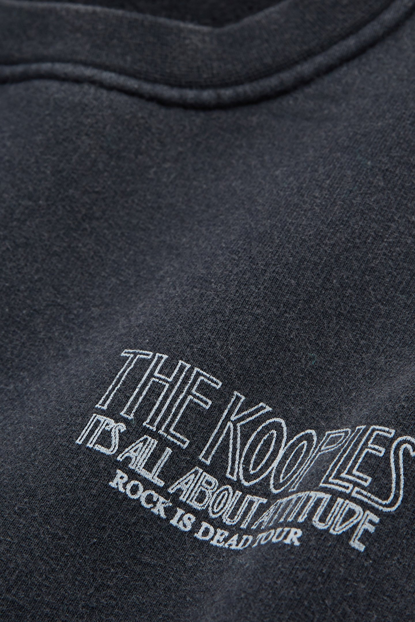 SWEAT COL ROND SKULL BLACK WASHED 3