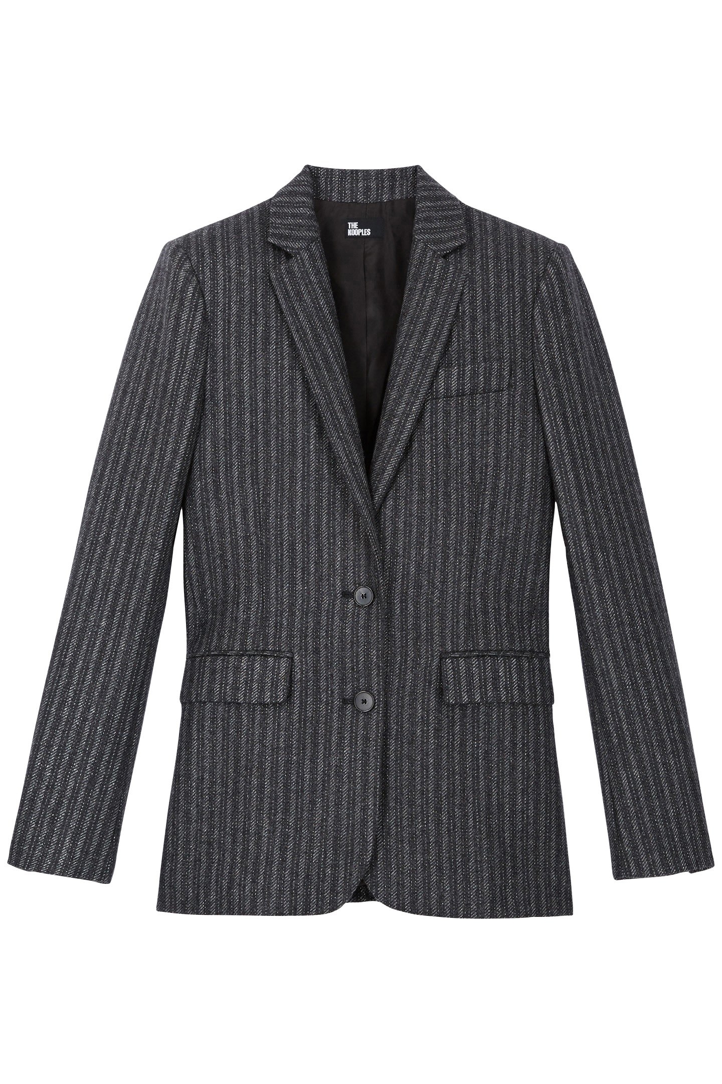 SINGLE CROSSED JACKET BLACK 3