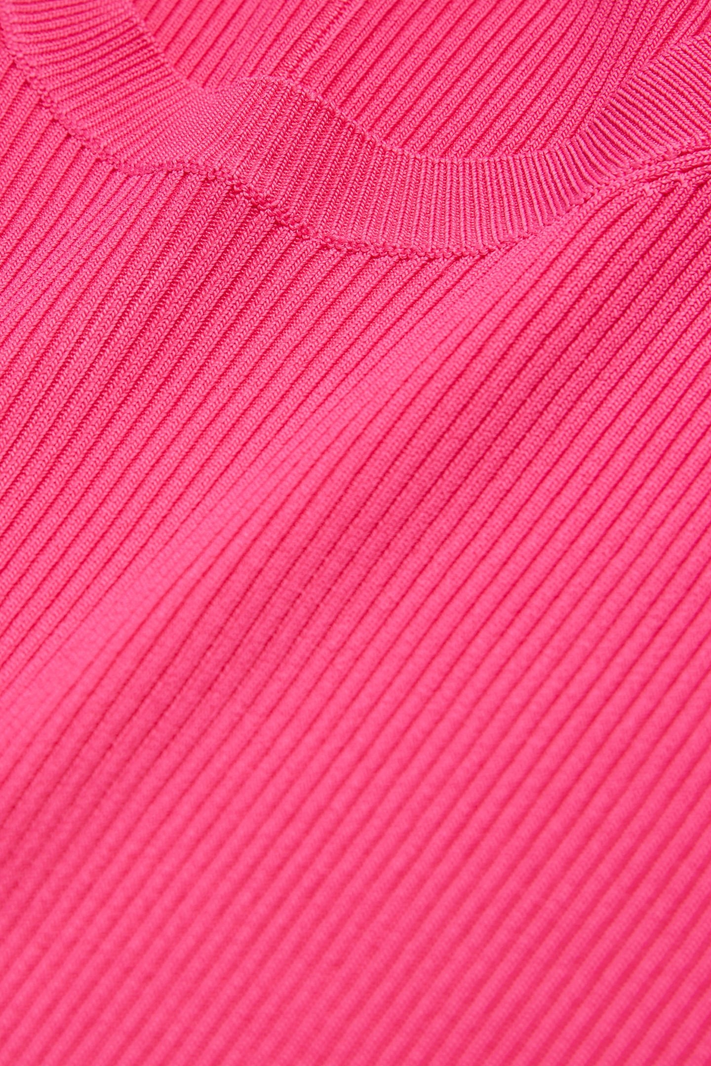 ROUND NECK LONG SLEEVE VISCOSE SWEATER PINK 6