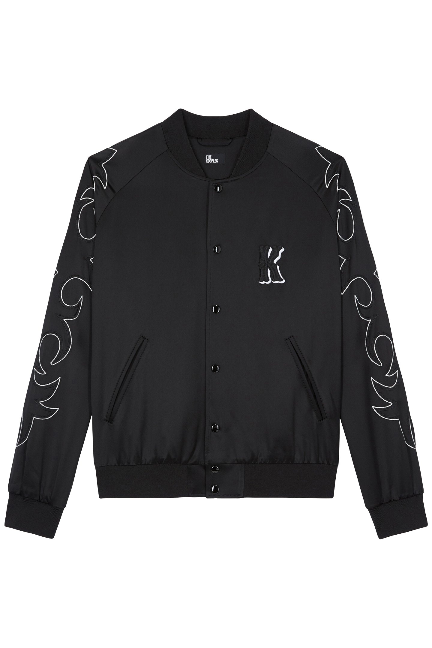 JACKET WITH RIBBED EDGES BLACK 2