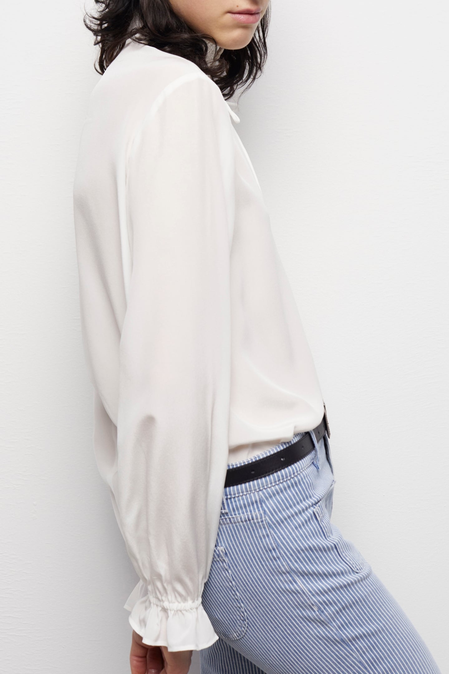 TOP A LONG SLEEVES COL SMOCKE WHITE 5