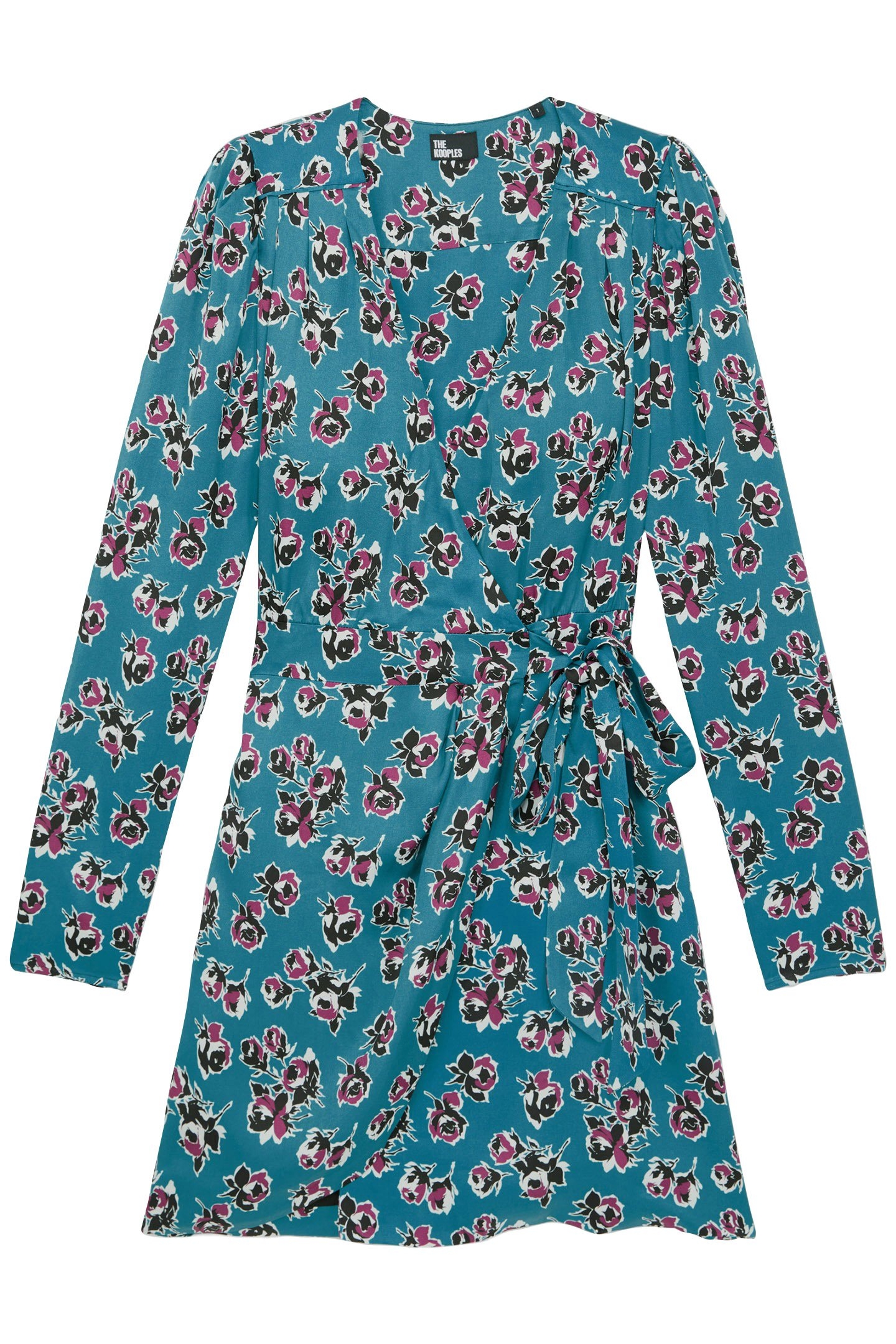 SHORT DRESS WITH LONG SLEEVES PINK-BLUE 4