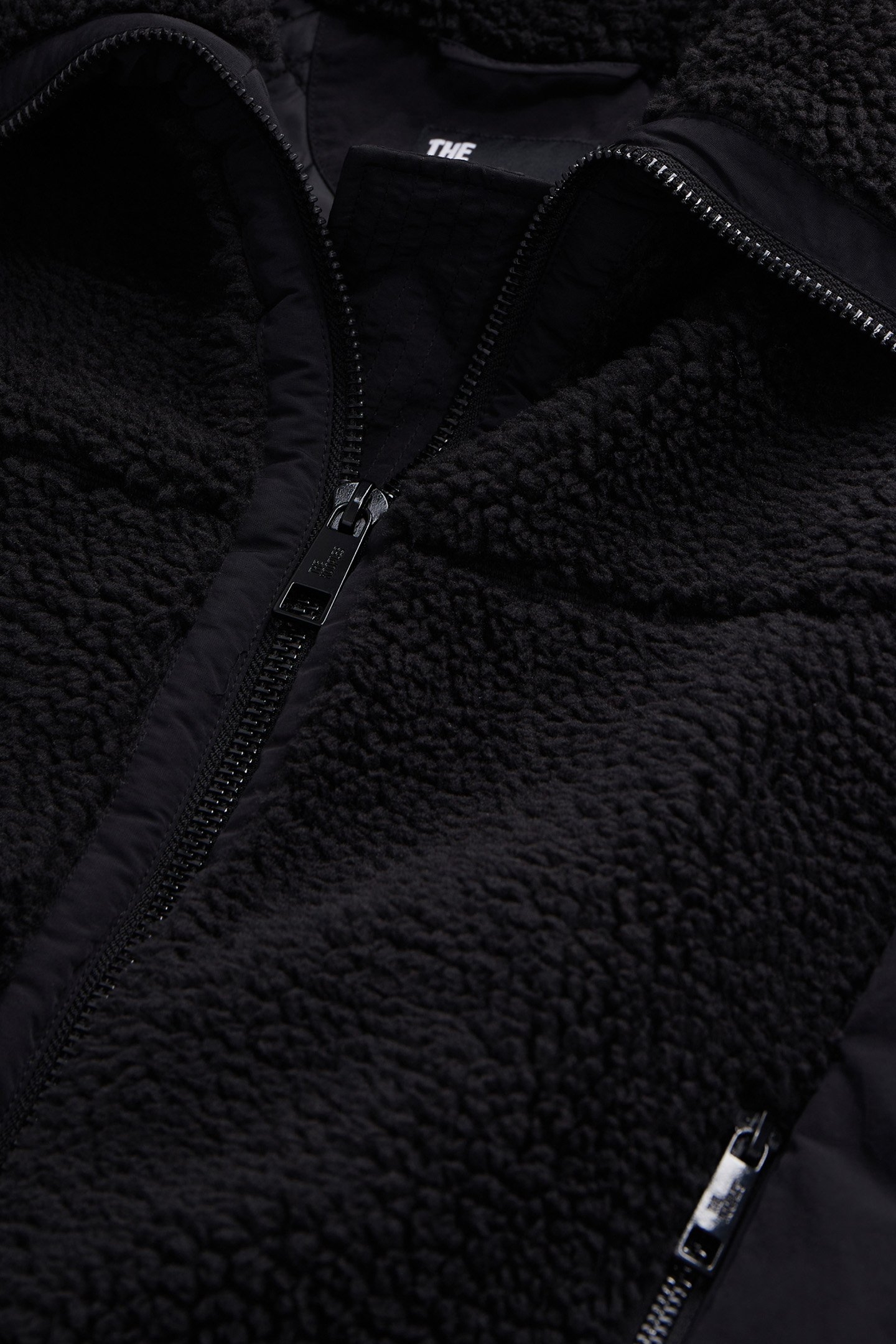 FAUX FUR AND NYLON JACKET BLACK 5