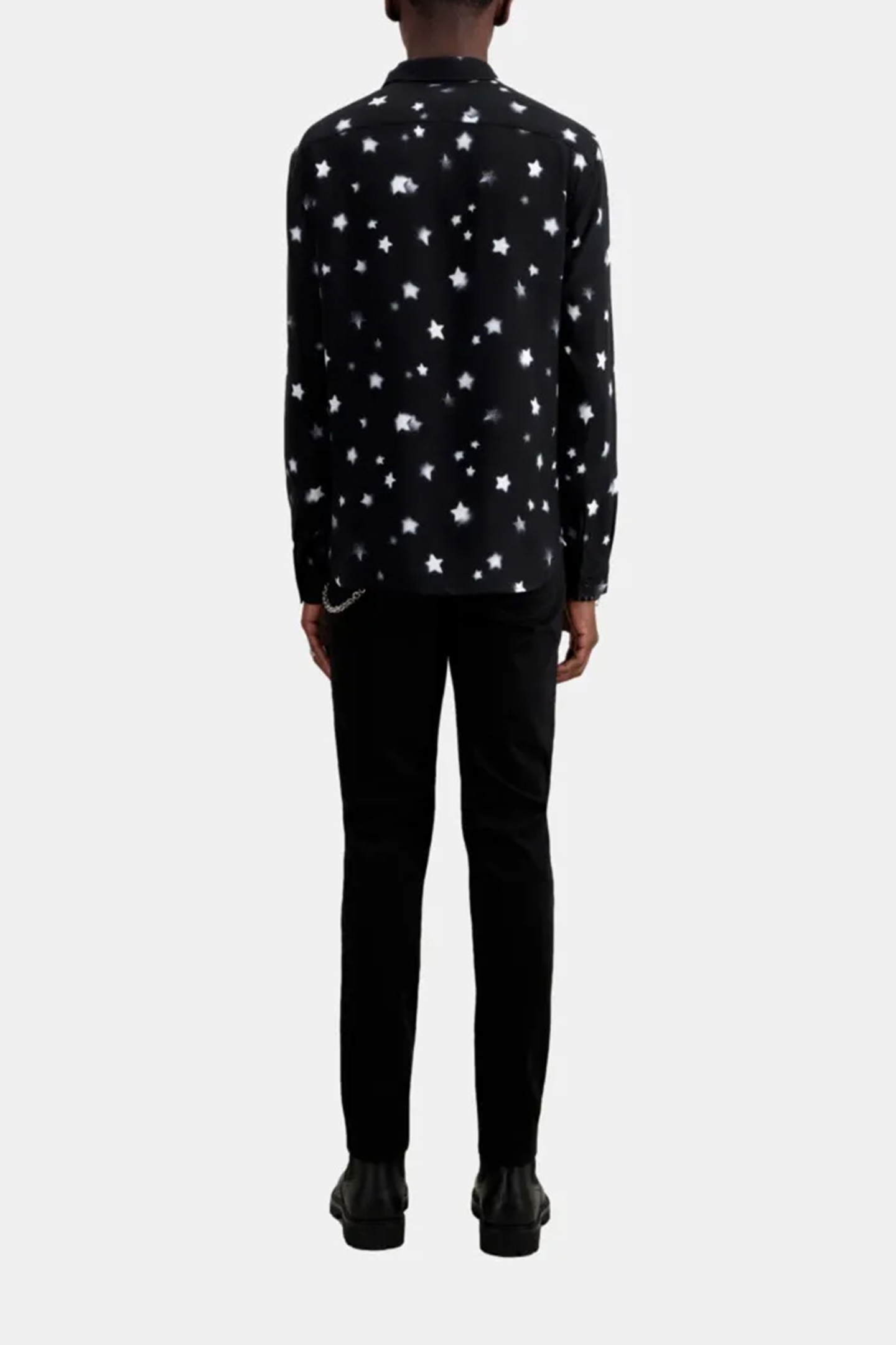 LONG SLEEVE SHIRT WITH CLASSIC COLLAR BLACK 2