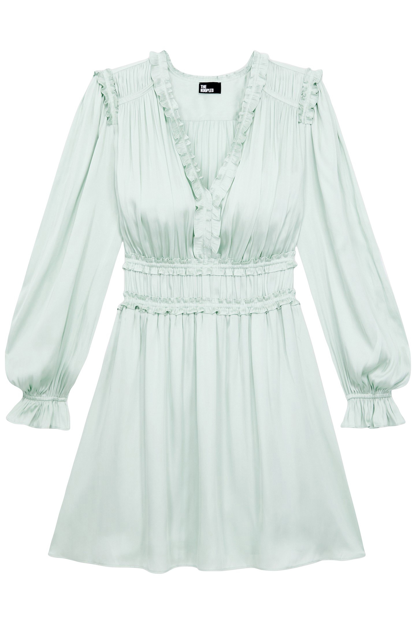 SHORT PLEATED DRESS OCEAN 3