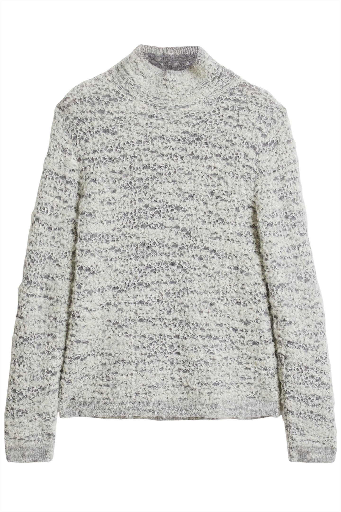 MONTELLO EASY FIT MOCKNECK WITH SPONGEY GREY MIST 2